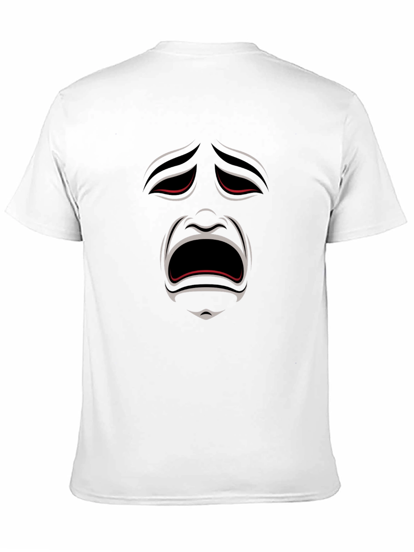 Dramatic Face Graphic Tee - Express Yourself