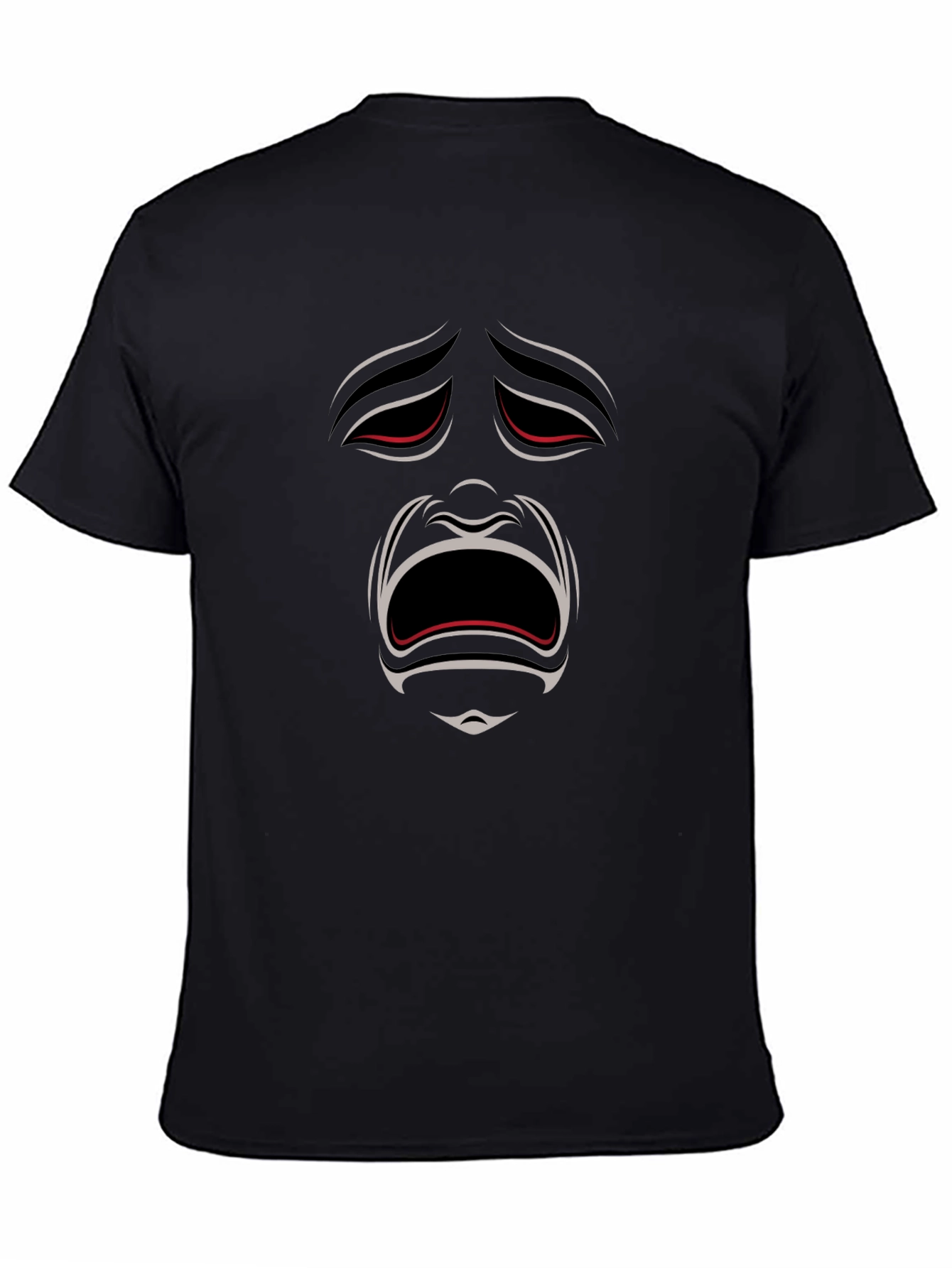 Dramatic Face Graphic Tee - Express Yourself