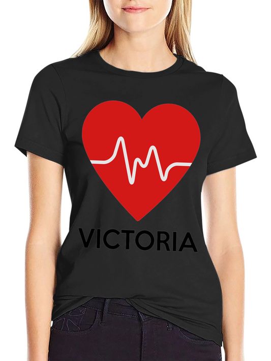 Heartbeat Victoria Personalized T-Shirt