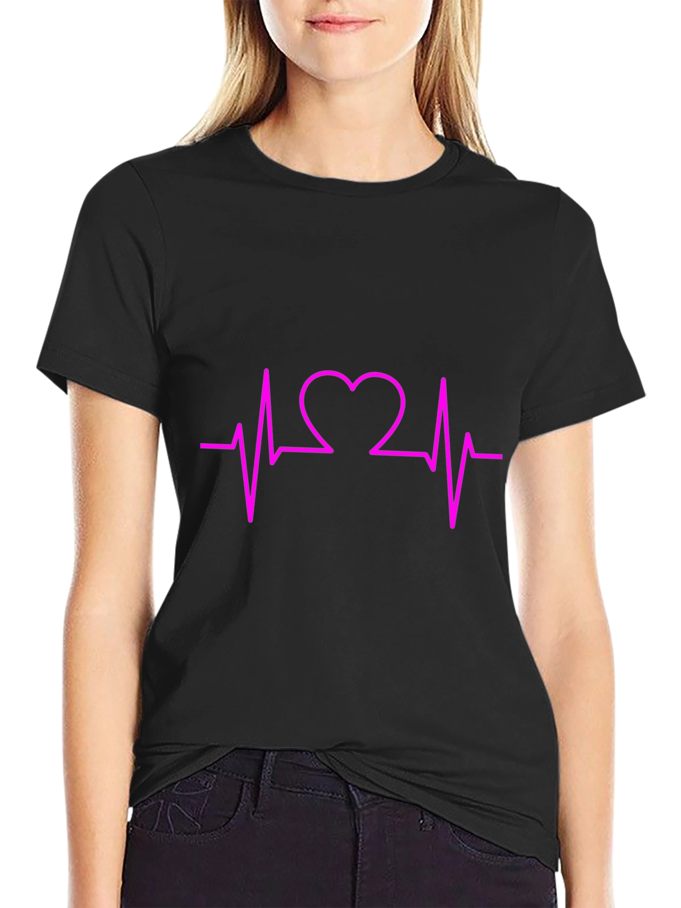 Heartbeat Graphic Tee - Stylish Unisex T-Shirt