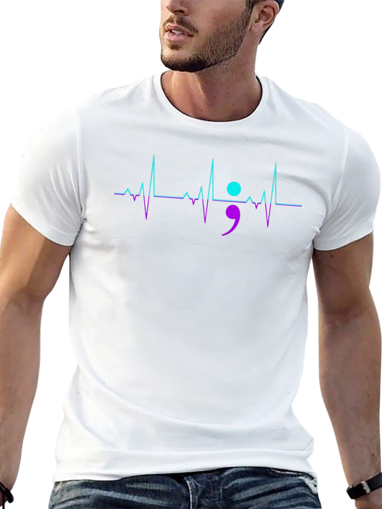 Semicolon Heartbeat T-Shirt