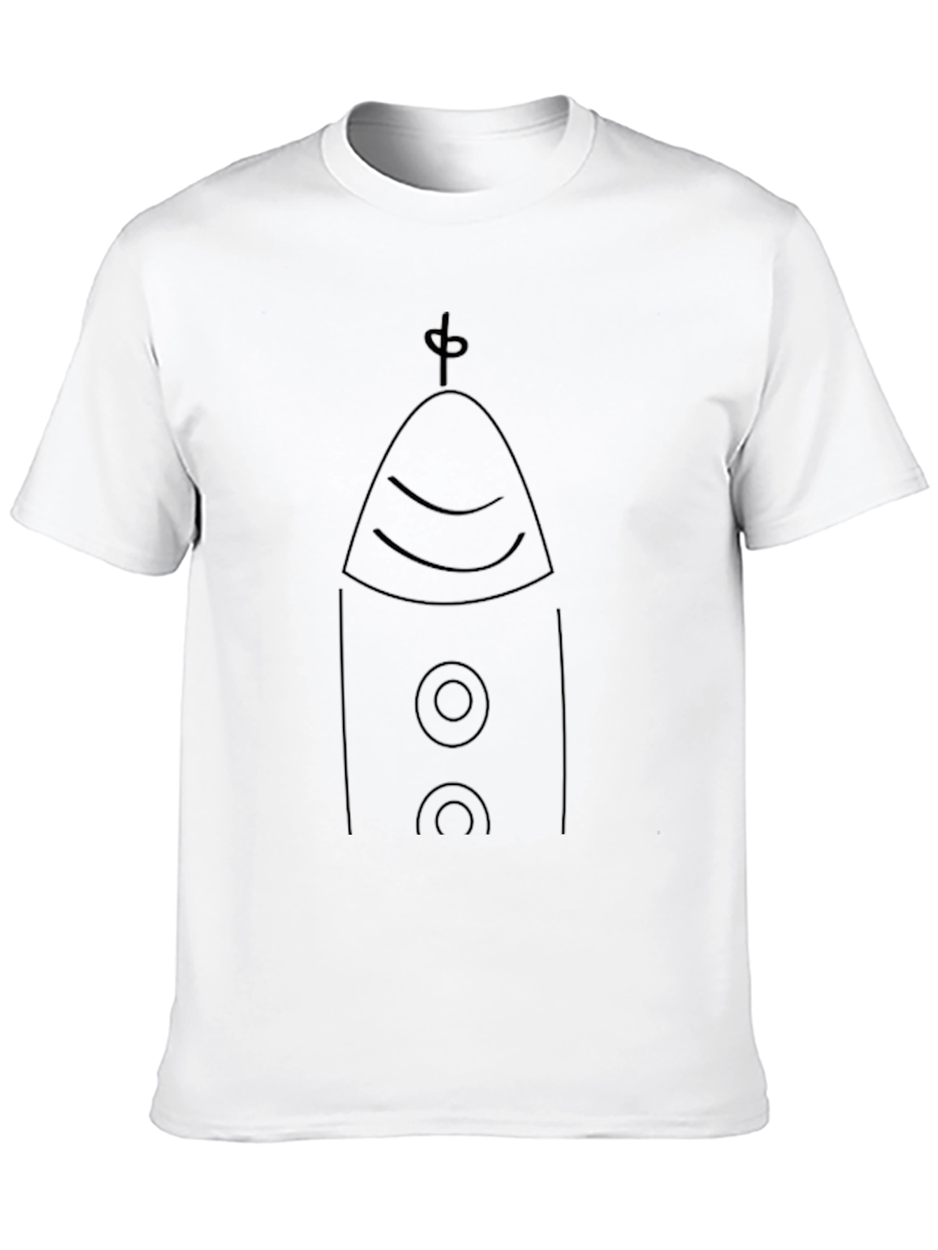 Geometric Rocket T-Shirt