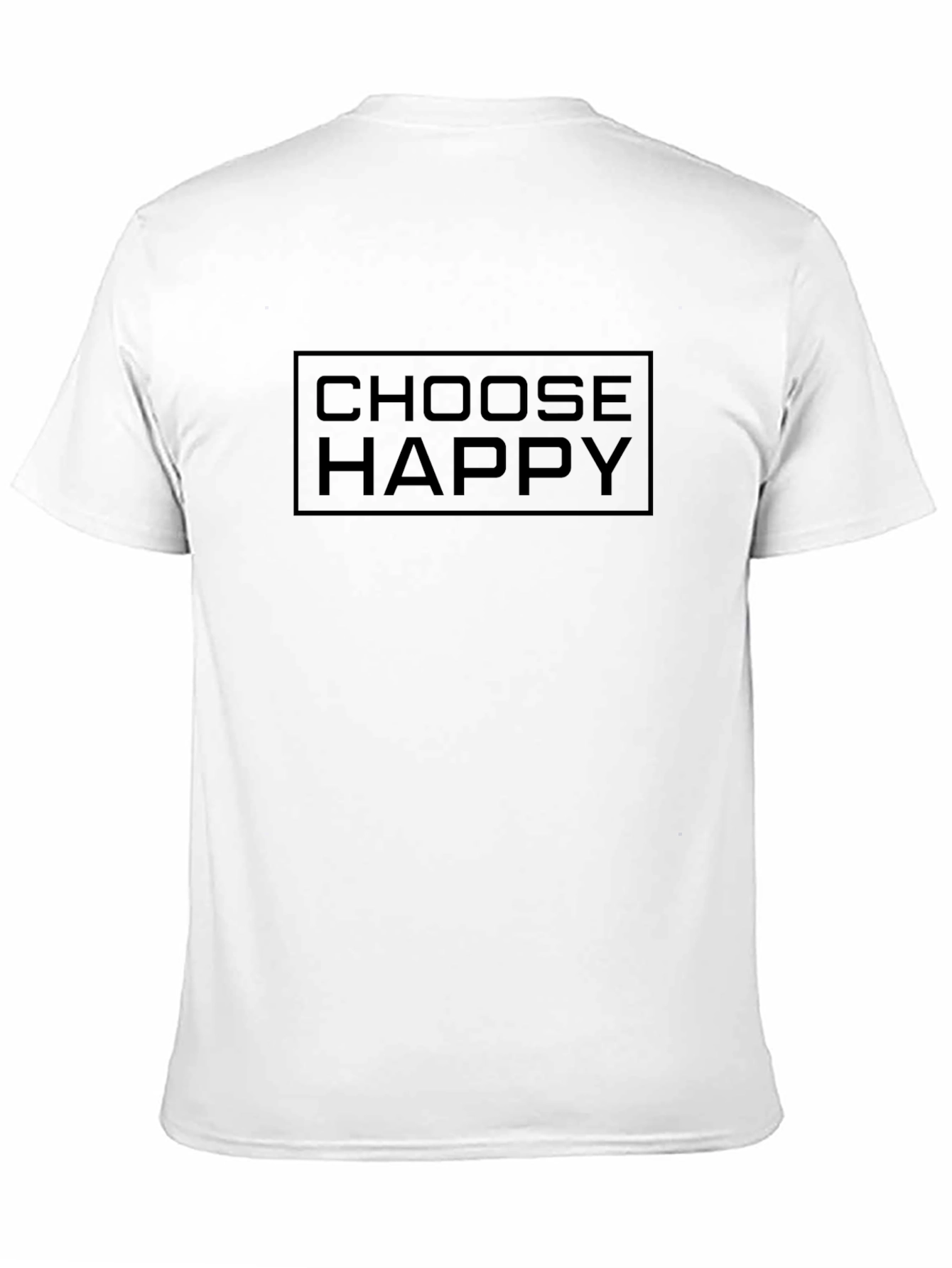 Choose Happy Black Graphic T-Shirt
