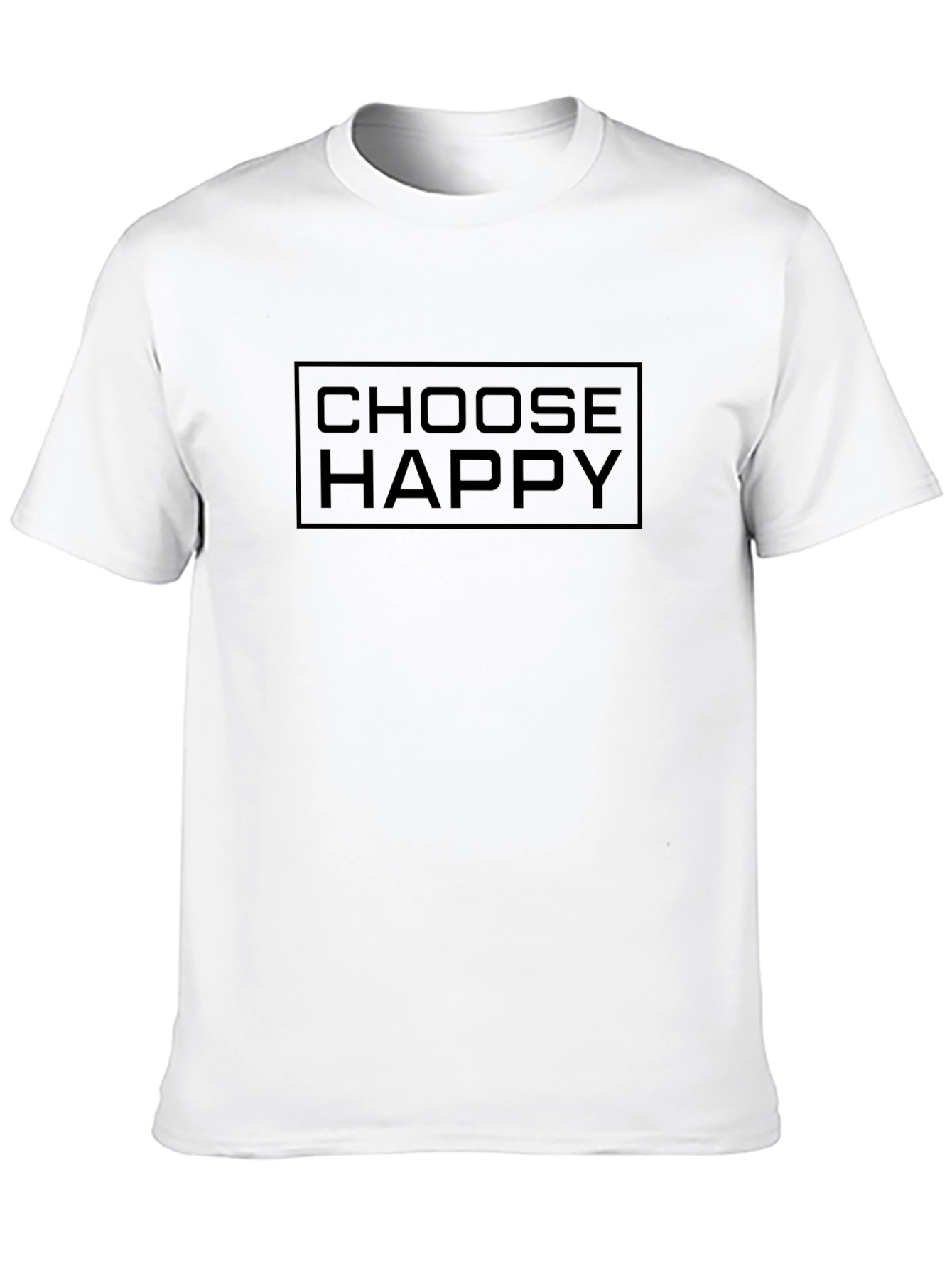 Choose Happy Black Graphic T-Shirt