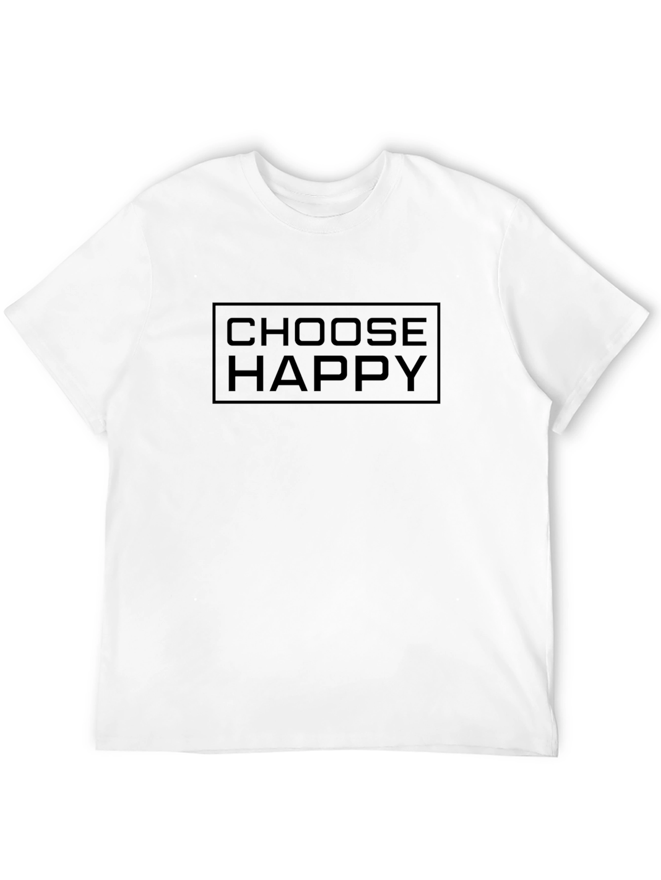 Choose Happy Black Graphic T-Shirt