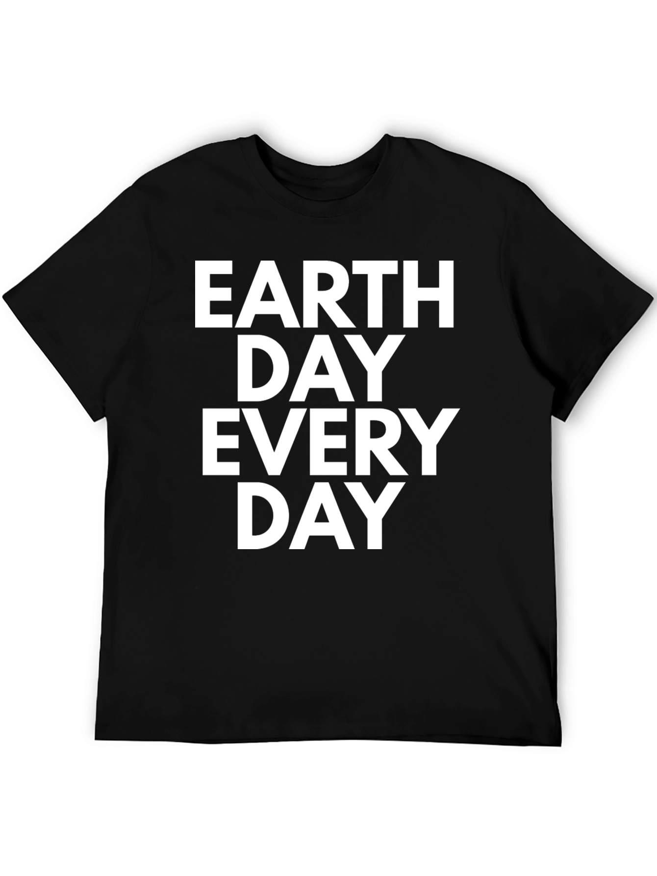 Earth Day Every Day Graphic Tee - Black