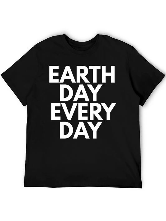 Earth Day Every Day Graphic Tee - Black