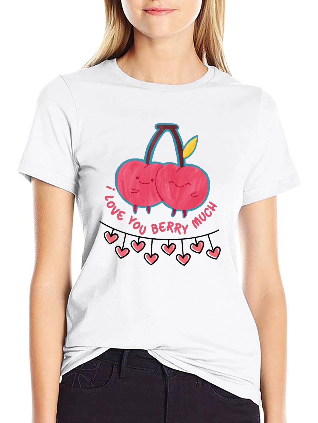 I Love You Berry Much Graphic Tee