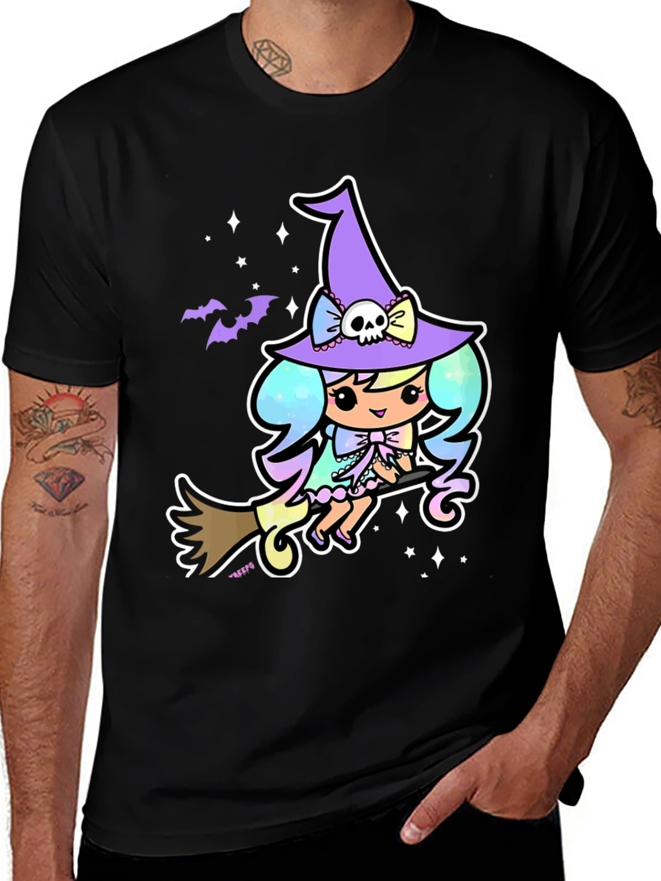 Kawaii Witch T-Shirt - Pastel Goth Style