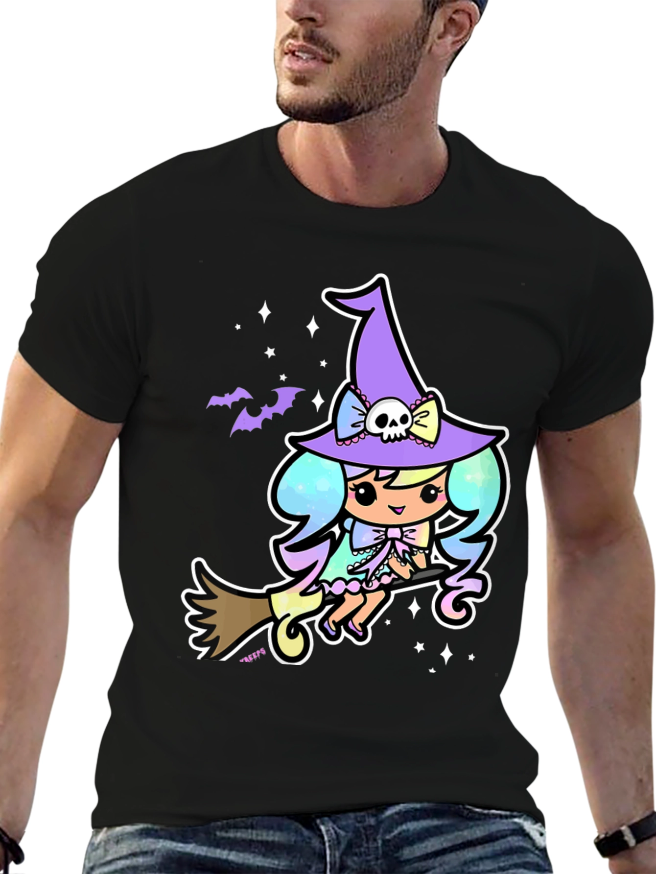 Kawaii Witch T-Shirt - Pastel Goth Style