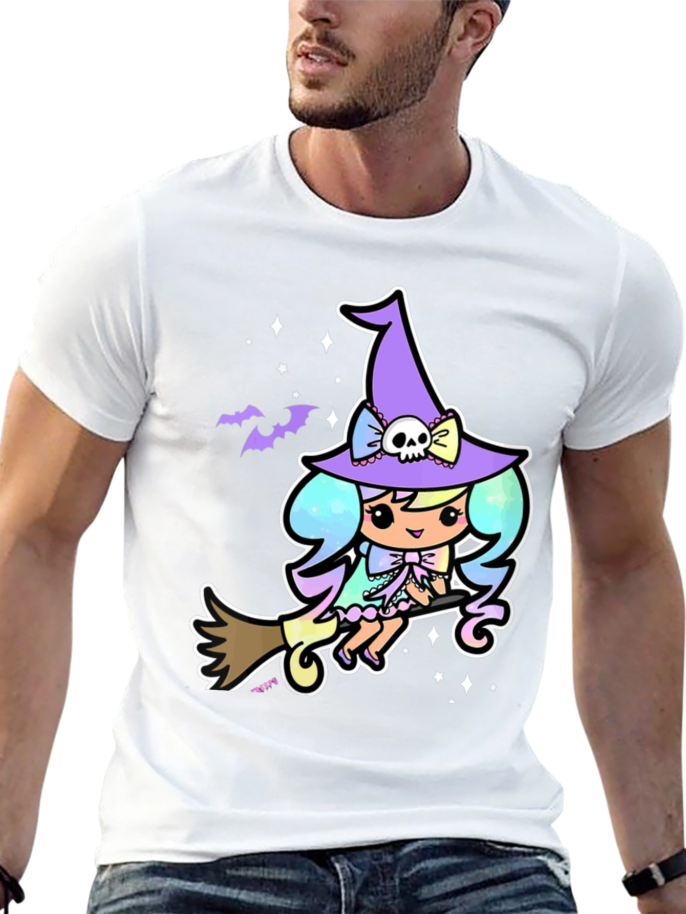 Kawaii Witch T-Shirt - Pastel Goth Style