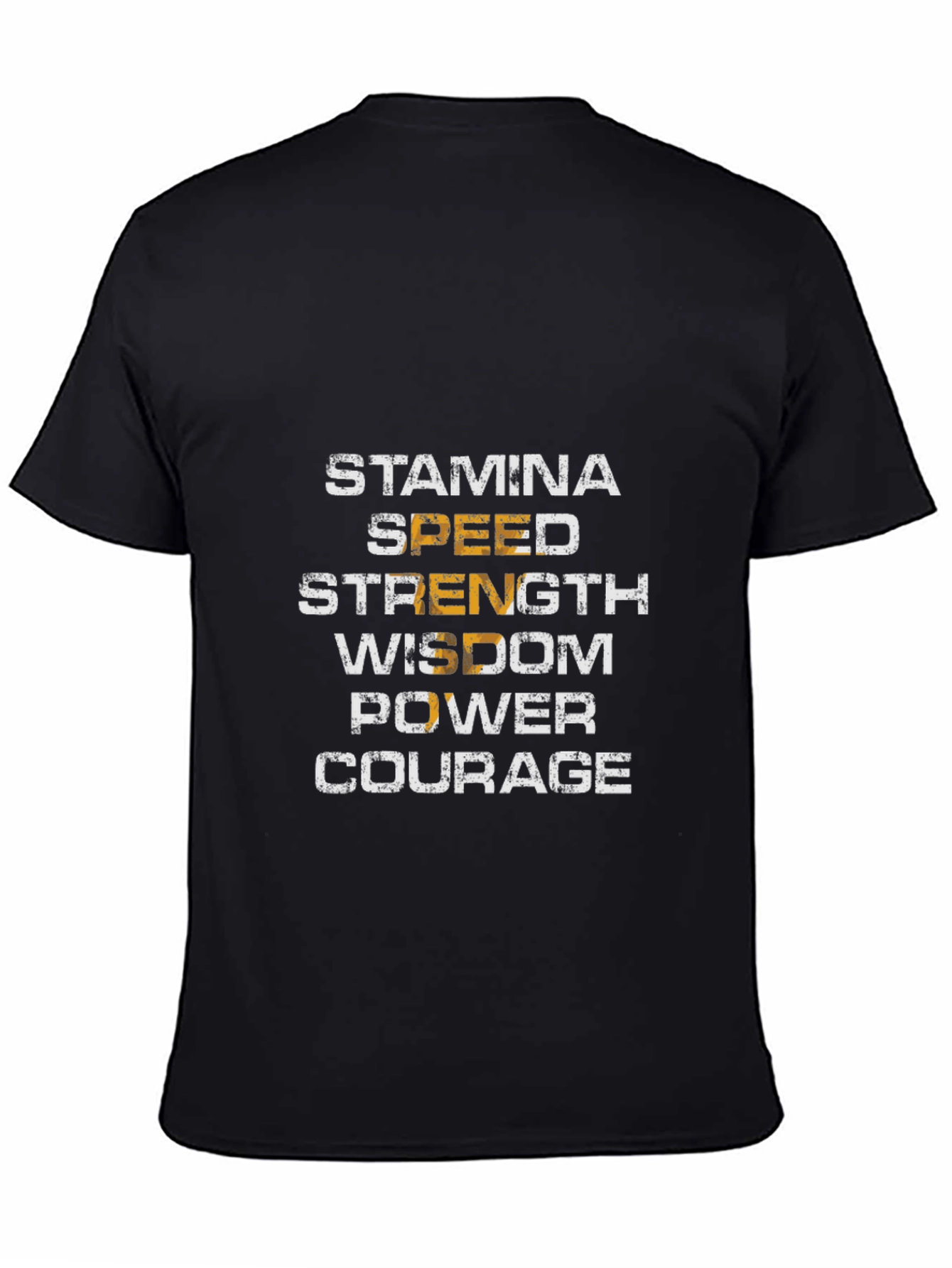 Motivational Stamina Speed Strength Wisdom T-Shirt