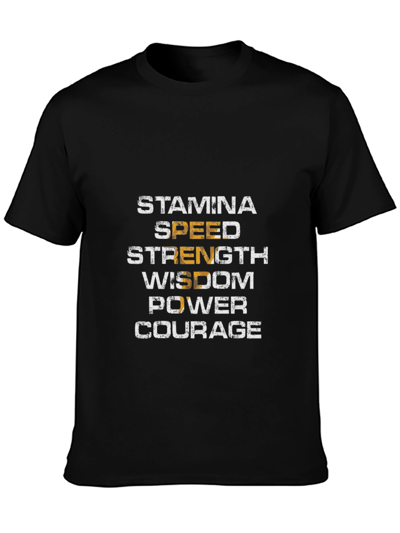 Motivational Stamina Speed Strength Wisdom T-Shirt