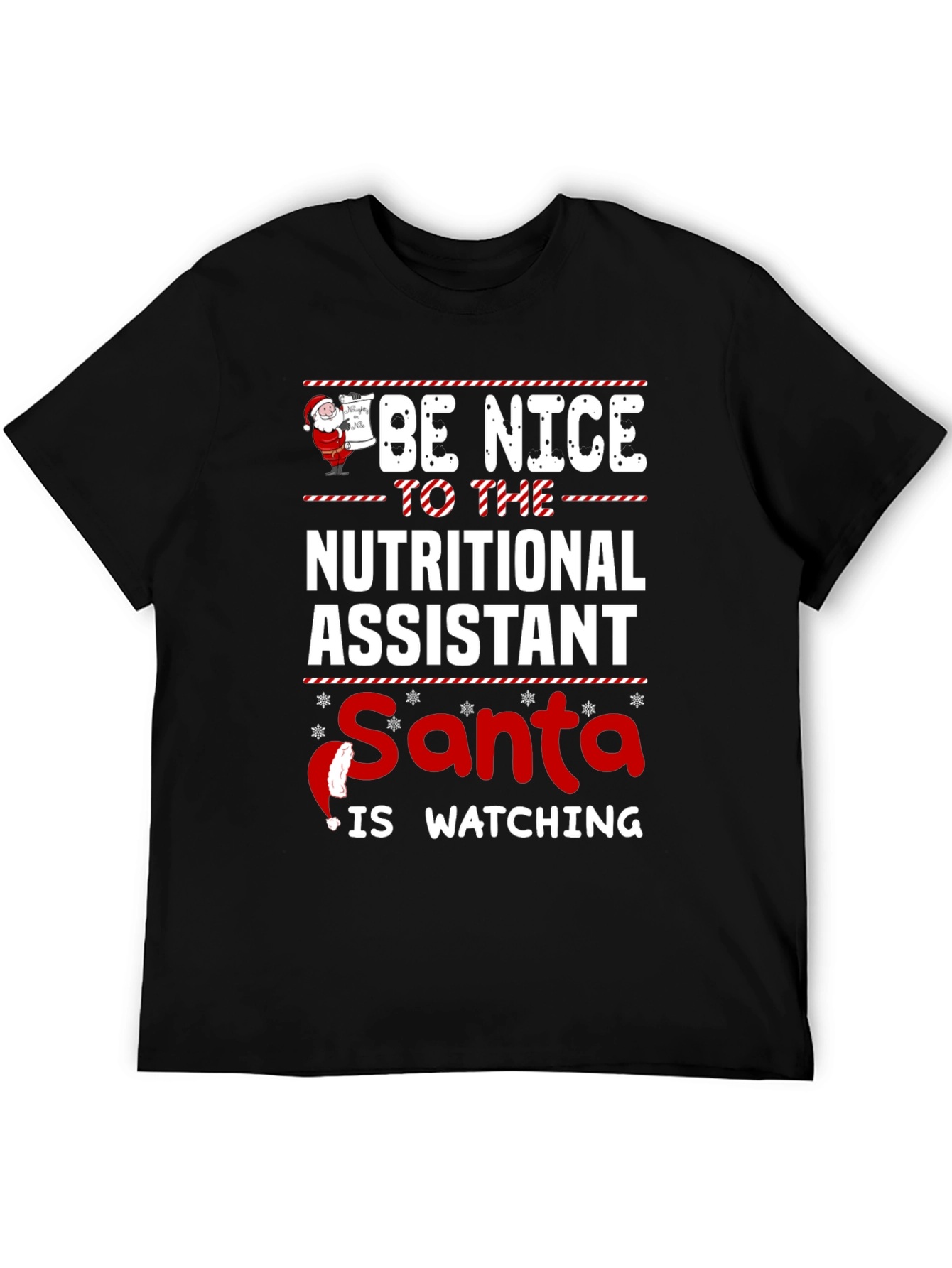 Nutritional Assistant Santa Christmas T-Shirt