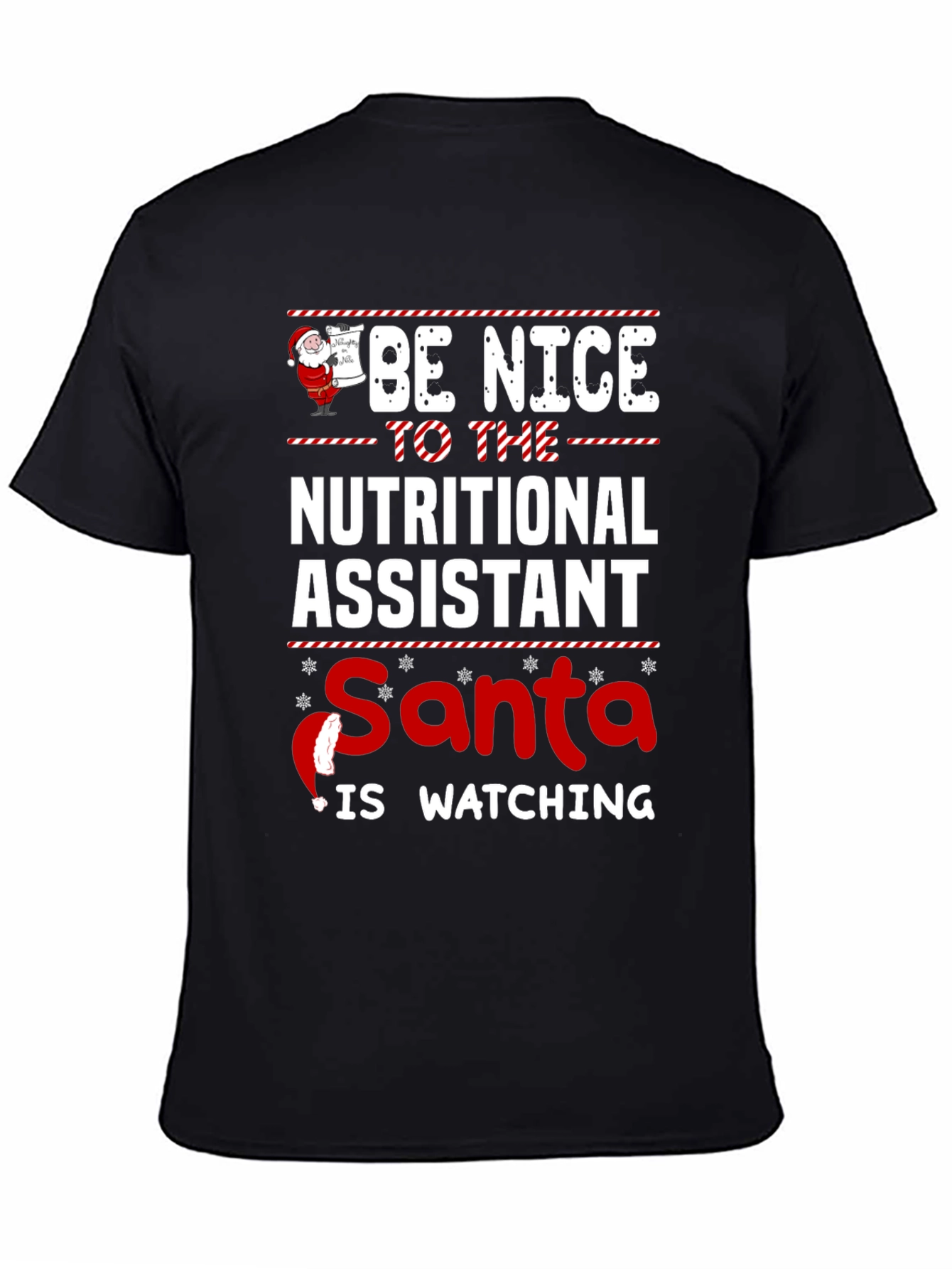 Nutritional Assistant Santa Christmas T-Shirt