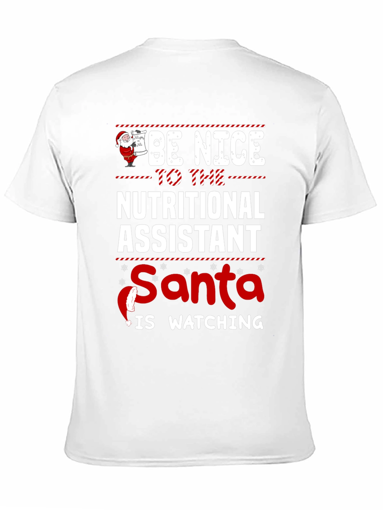 Nutritional Assistant Santa Christmas T-Shirt