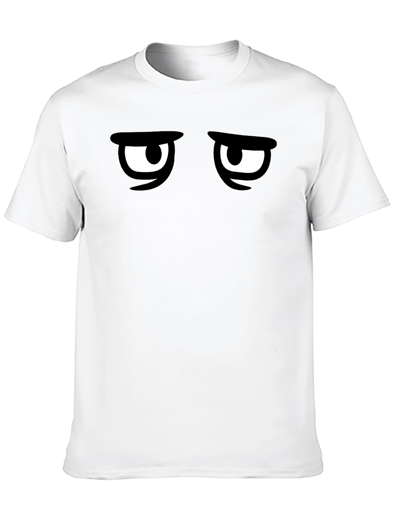 Grumpy Eyes Graphic Tee - Mens Black T-Shirt