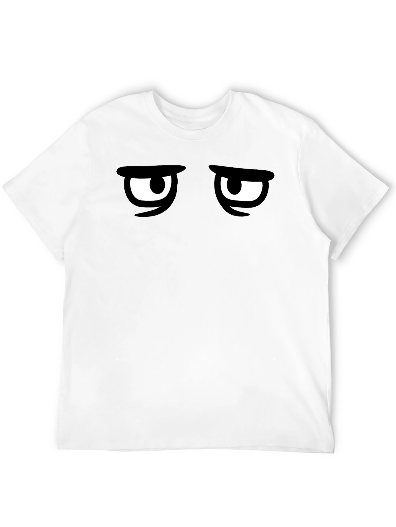 Grumpy Eyes Graphic Tee - Mens Black T-Shirt