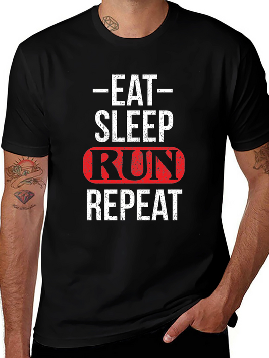 Eat Sleep Run Repeat Graphic Tee