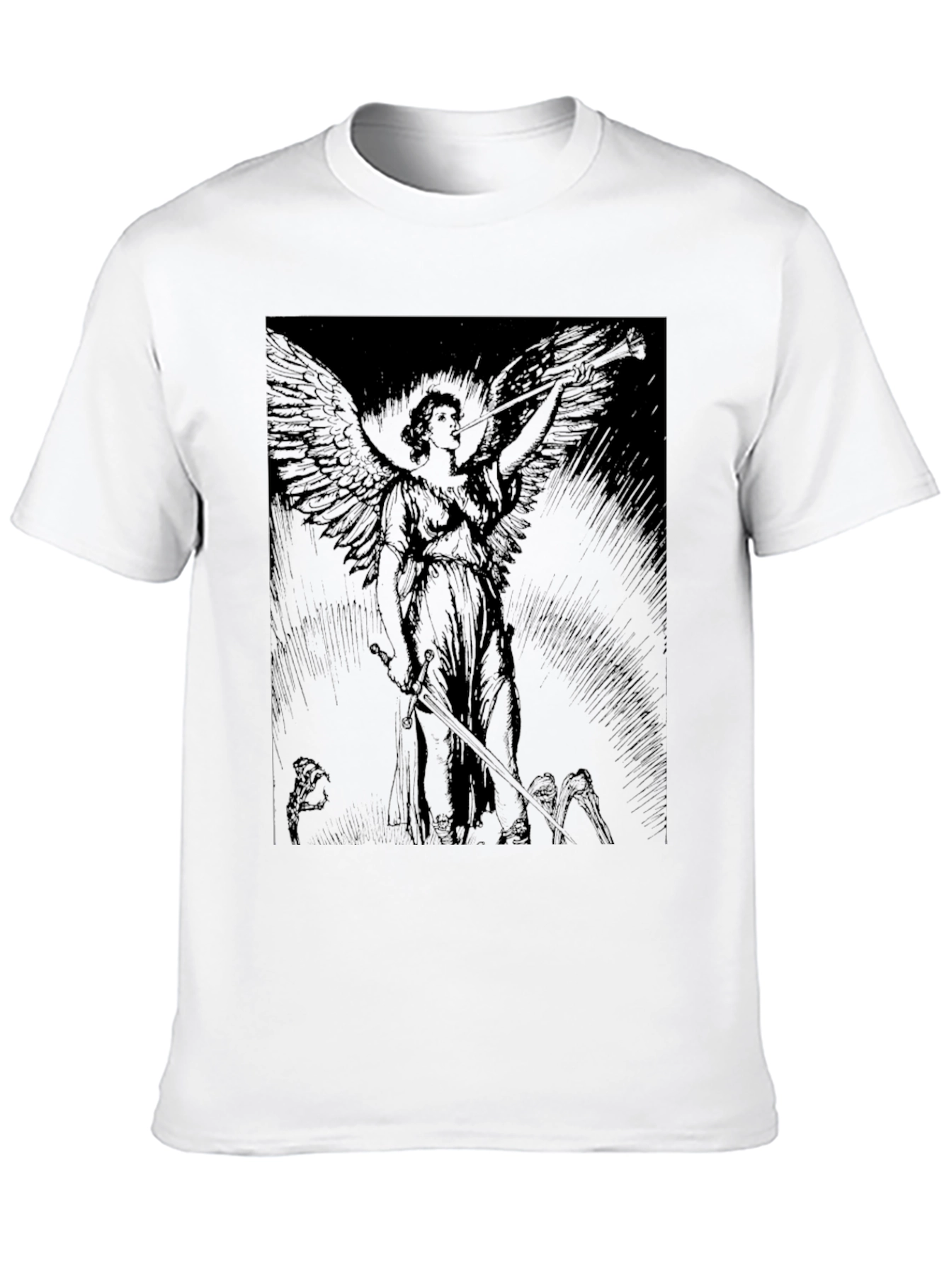 Angel Graphic Black T-Shirt