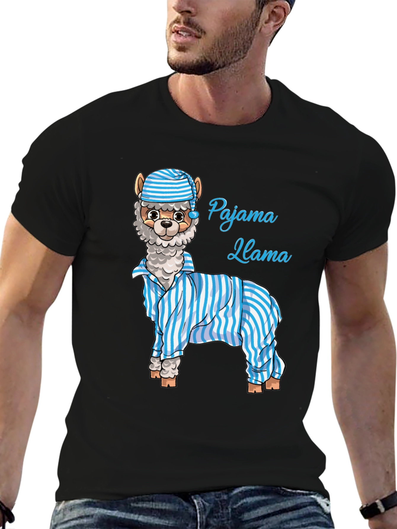 Pajama Llama Graphic T-Shirt