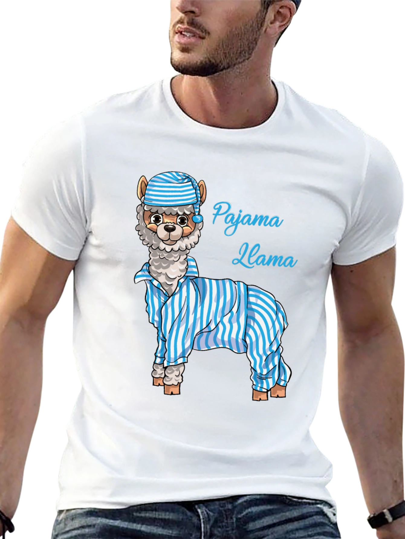Pajama Llama Graphic T-Shirt