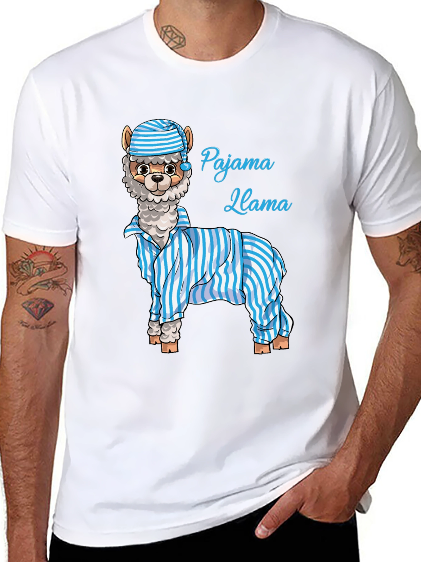 Pajama Llama Graphic T-Shirt