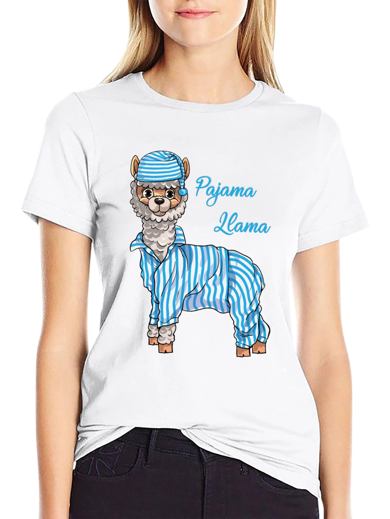 Pajama Llama Graphic T-Shirt