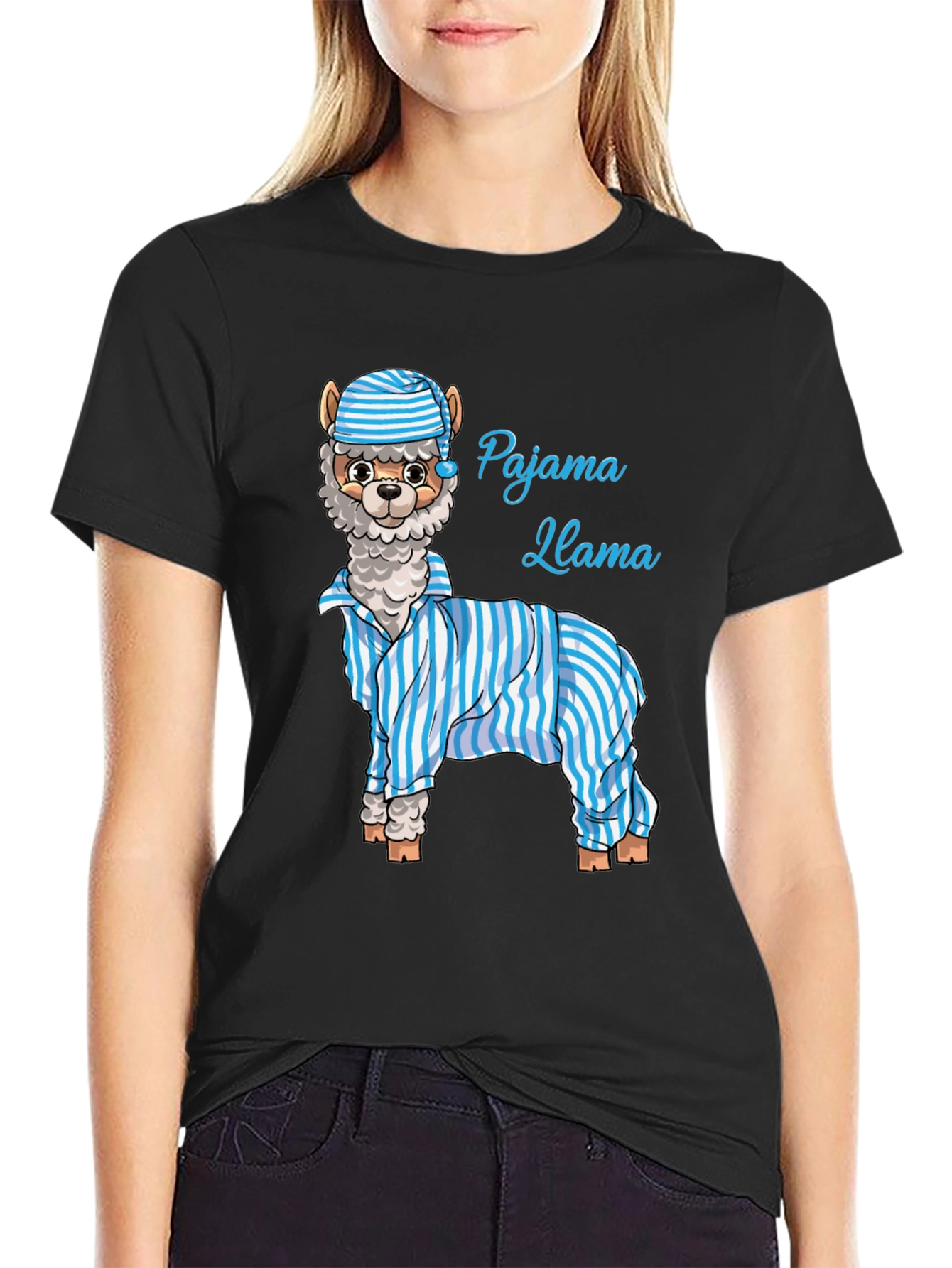Pajama Llama Graphic T-Shirt