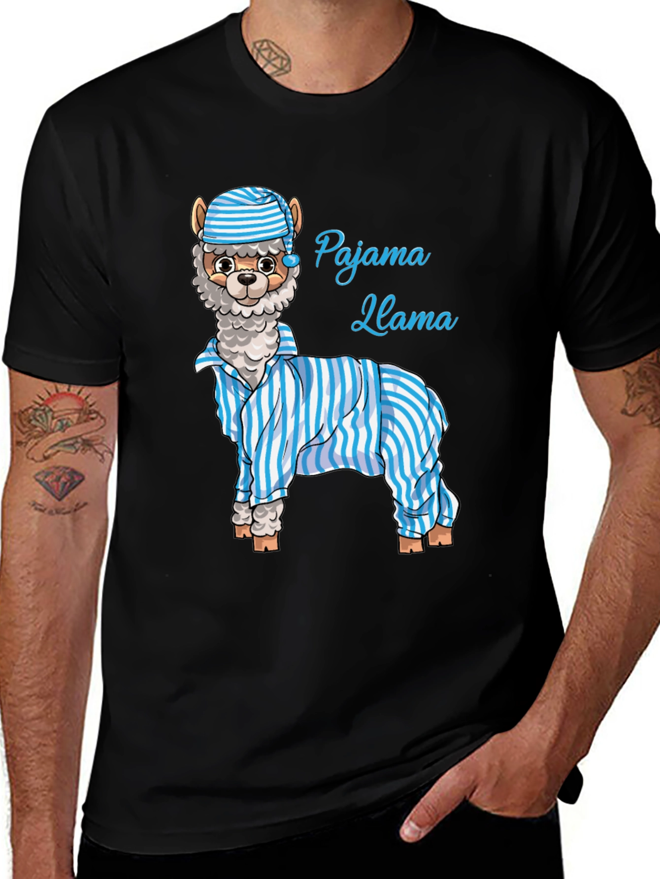 Pajama Llama Graphic T-Shirt