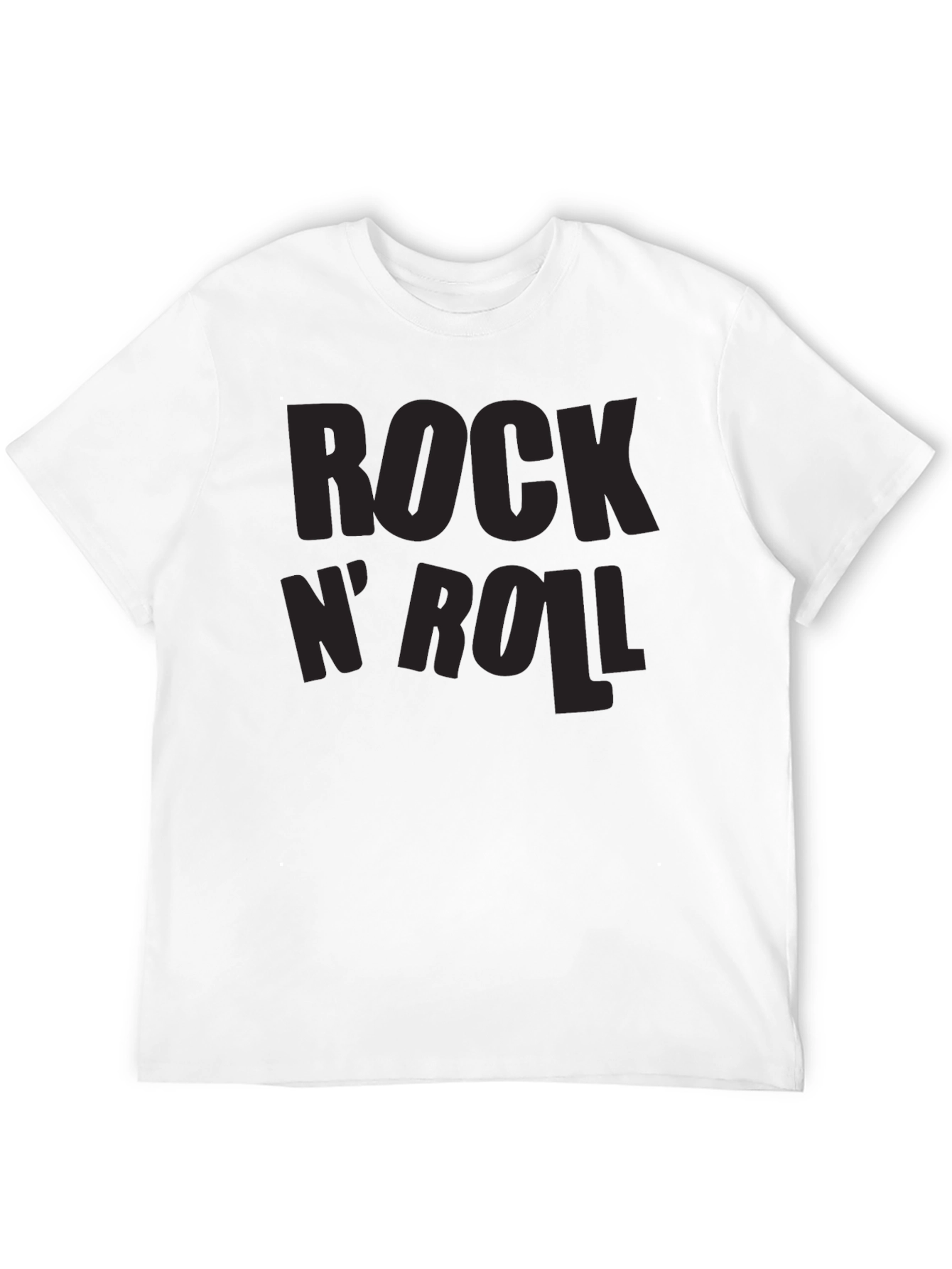 Rock N Roll Black Graphic T-Shirt