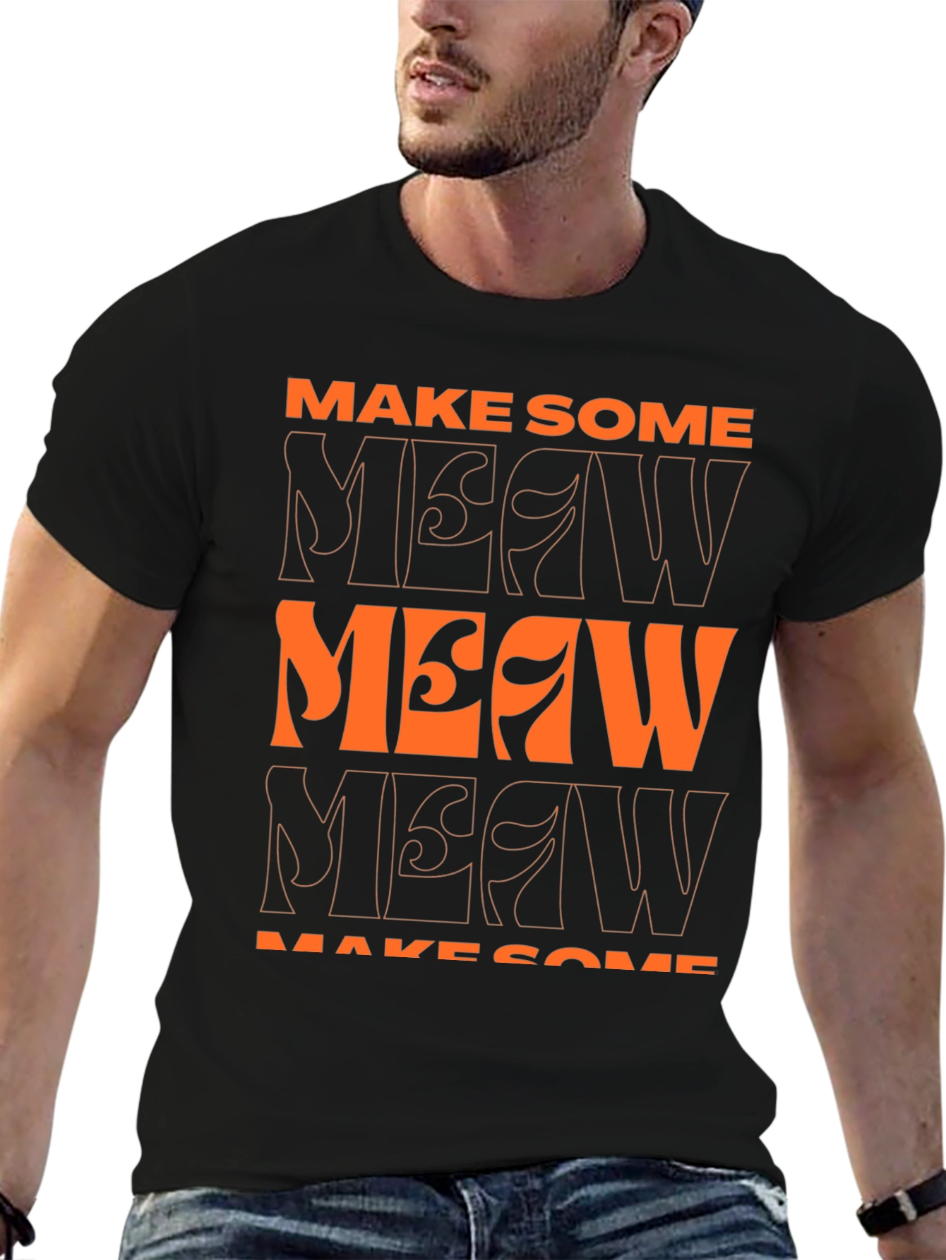 Make Some Meow T-Shirt - Trendy Cat Lover Tee