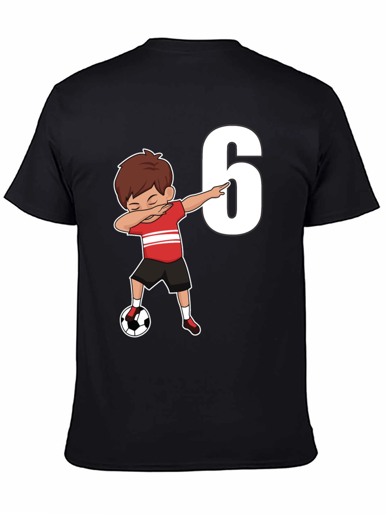 Soccer Birthday Boy Number 6 T-Shirt