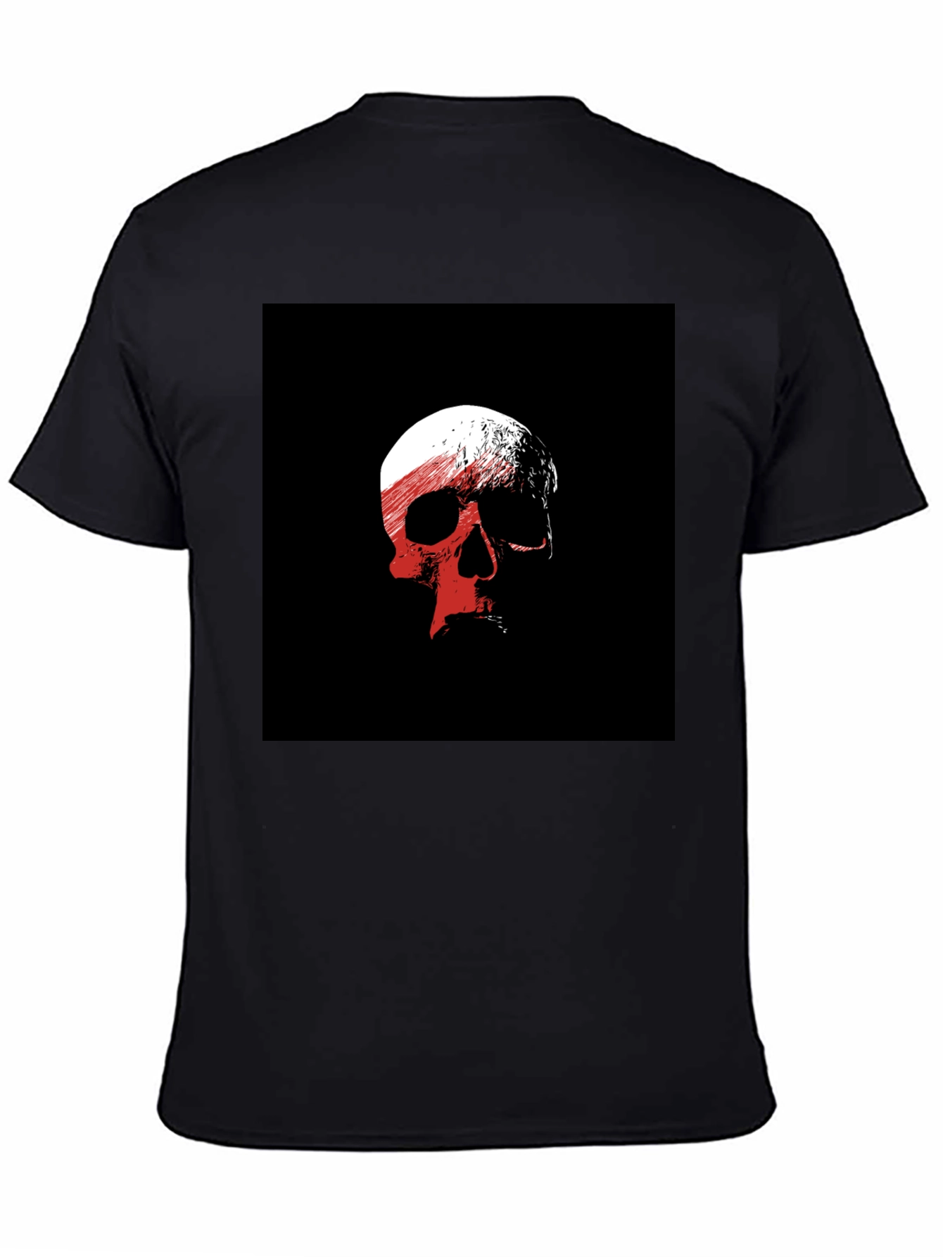 Skull Graphic Black T-Shirt - Edgy Casual Wear