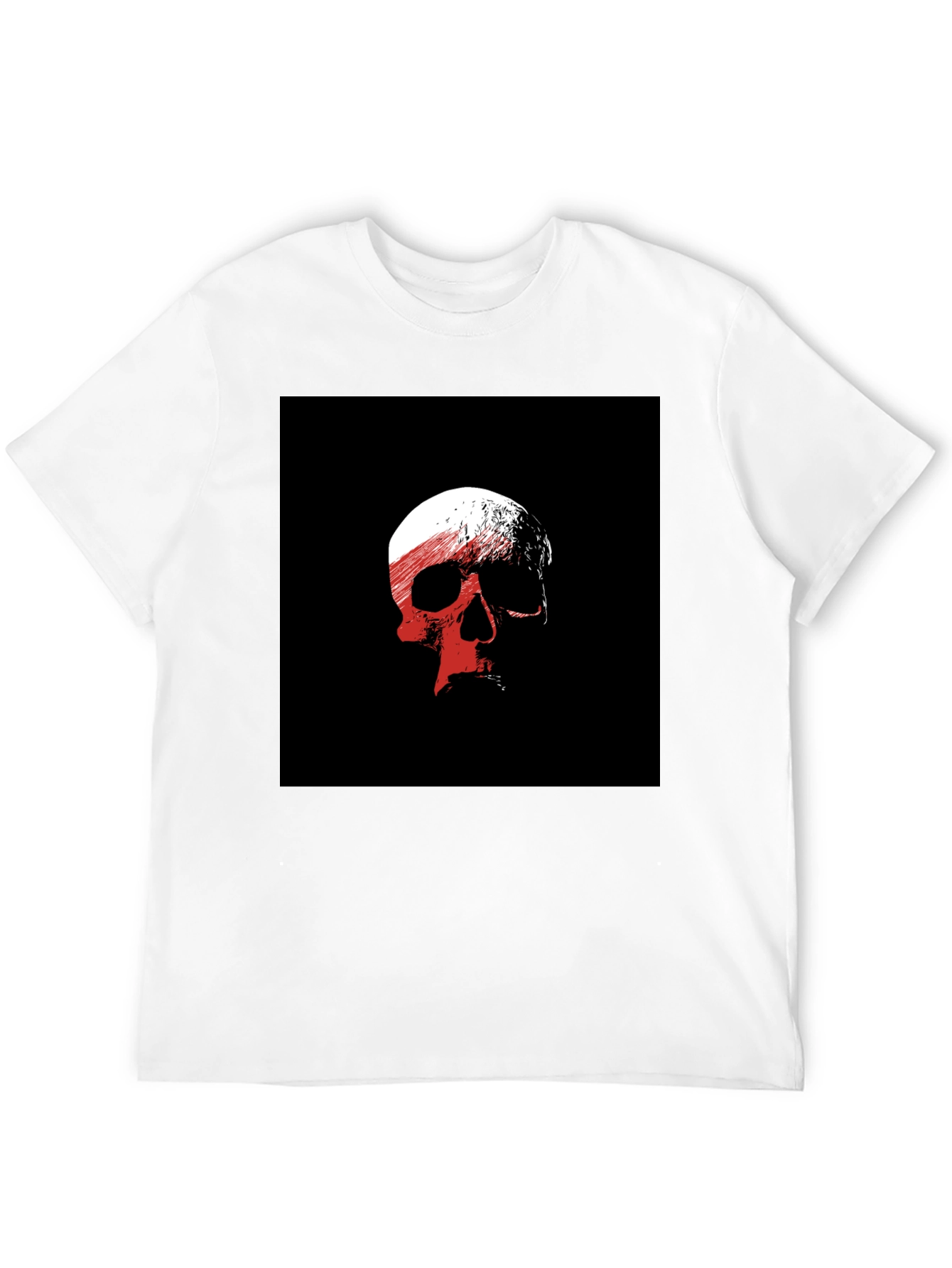 Skull Graphic Black T-Shirt - Edgy Casual Wear