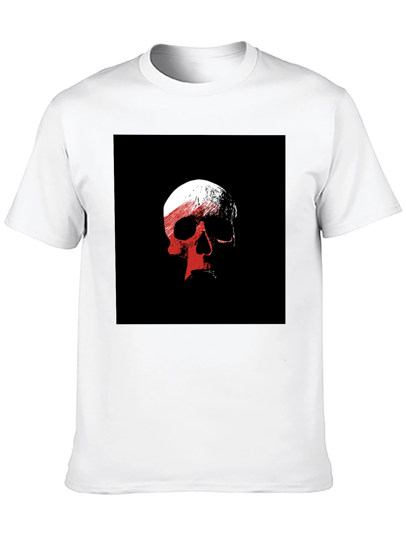 Skull Graphic Black T-Shirt - Edgy Casual Wear