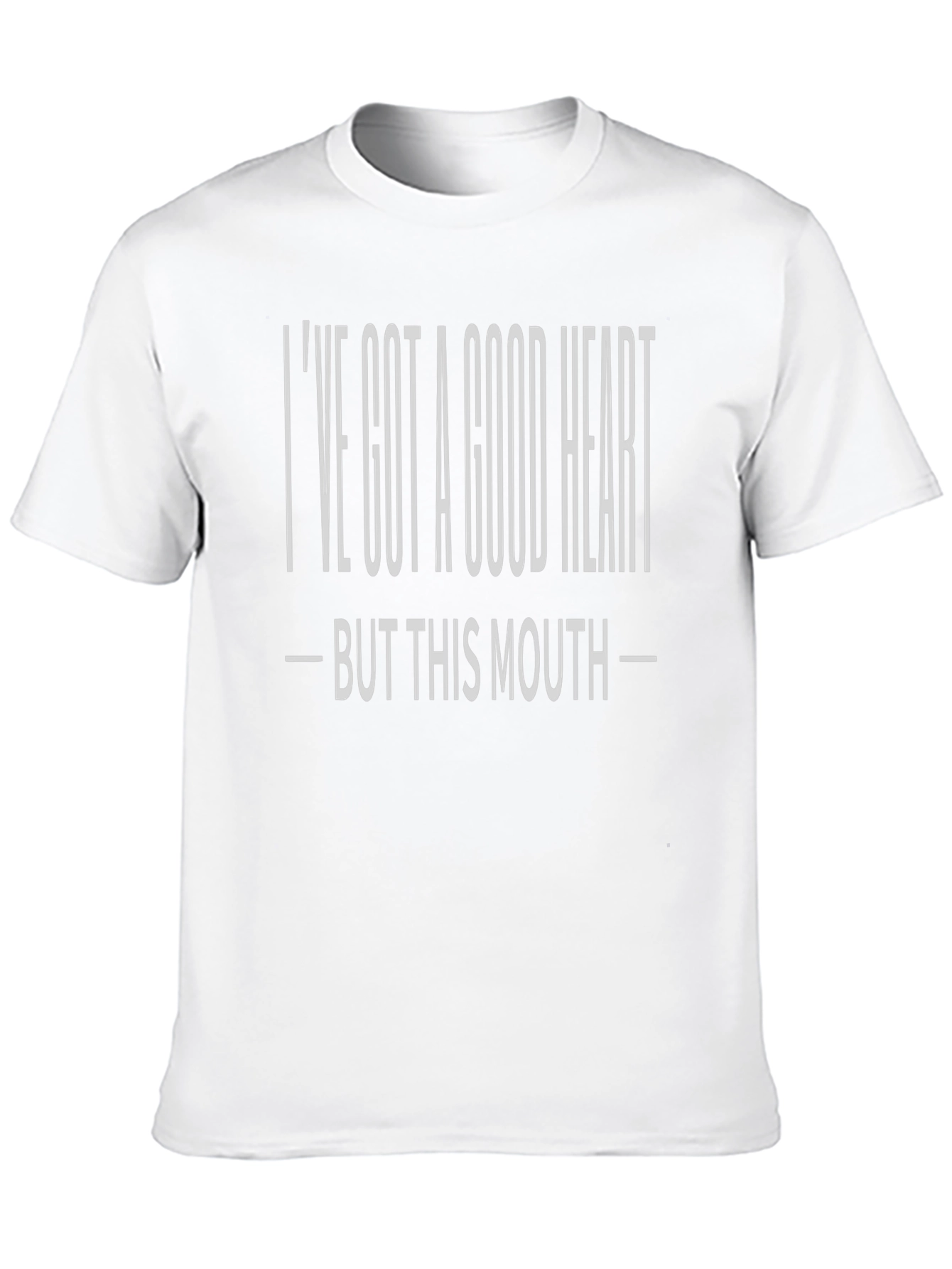 Good Heart Mouth Funny Sarcastic T-Shirt