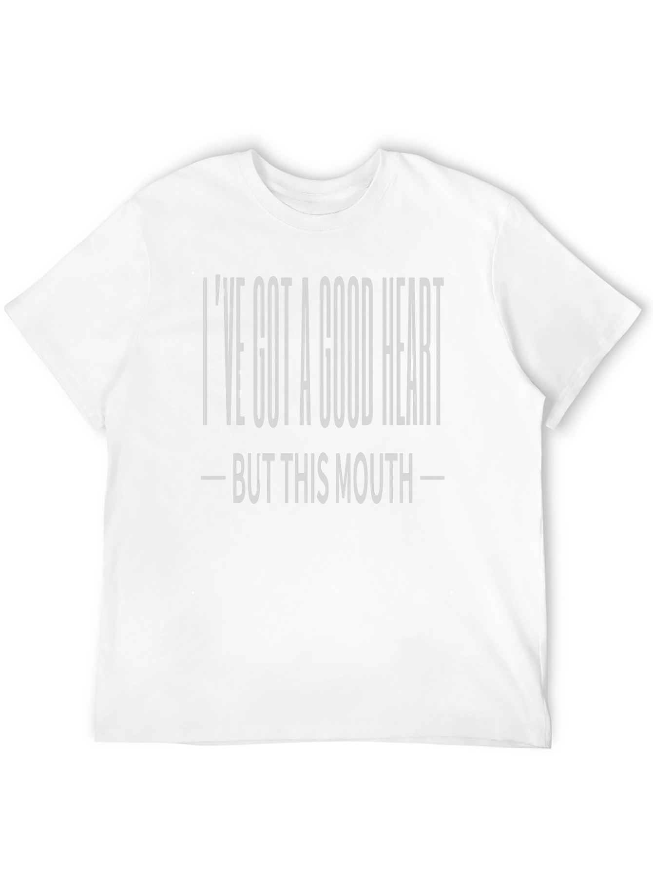 Good Heart Mouth Funny Sarcastic T-Shirt