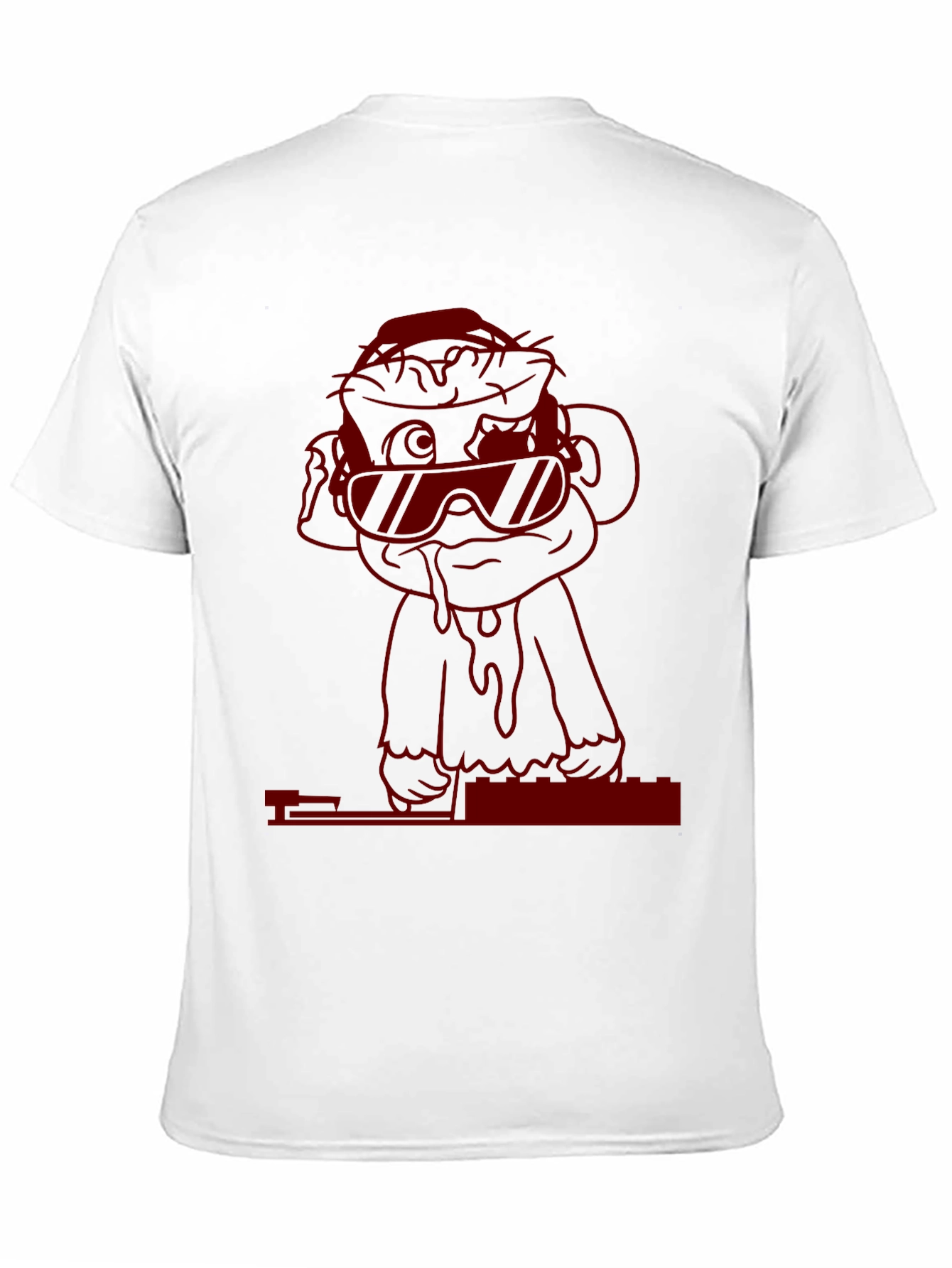 Cool Monkey DJ Graphic Tee - Black