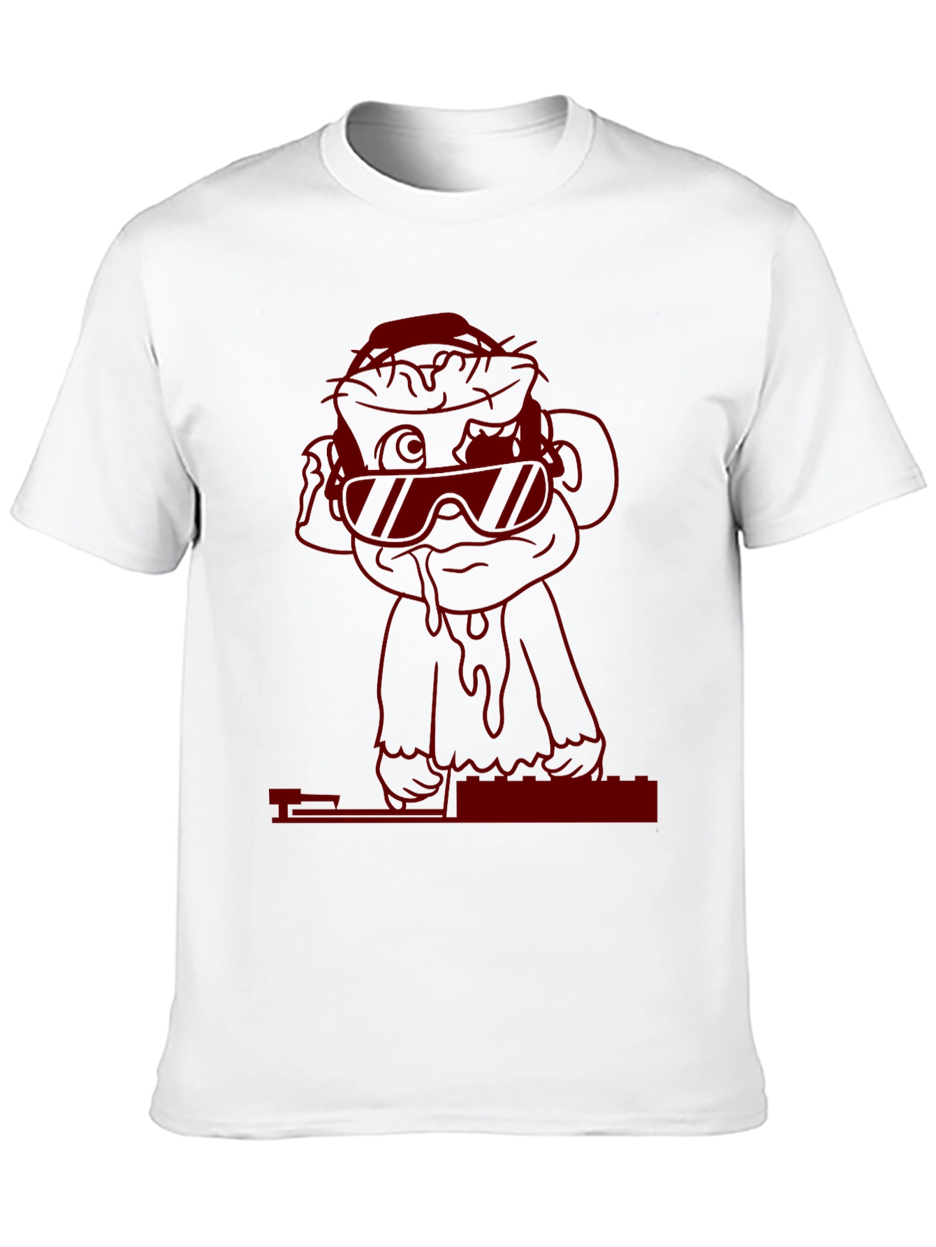 Cool Monkey DJ Graphic Tee - Black