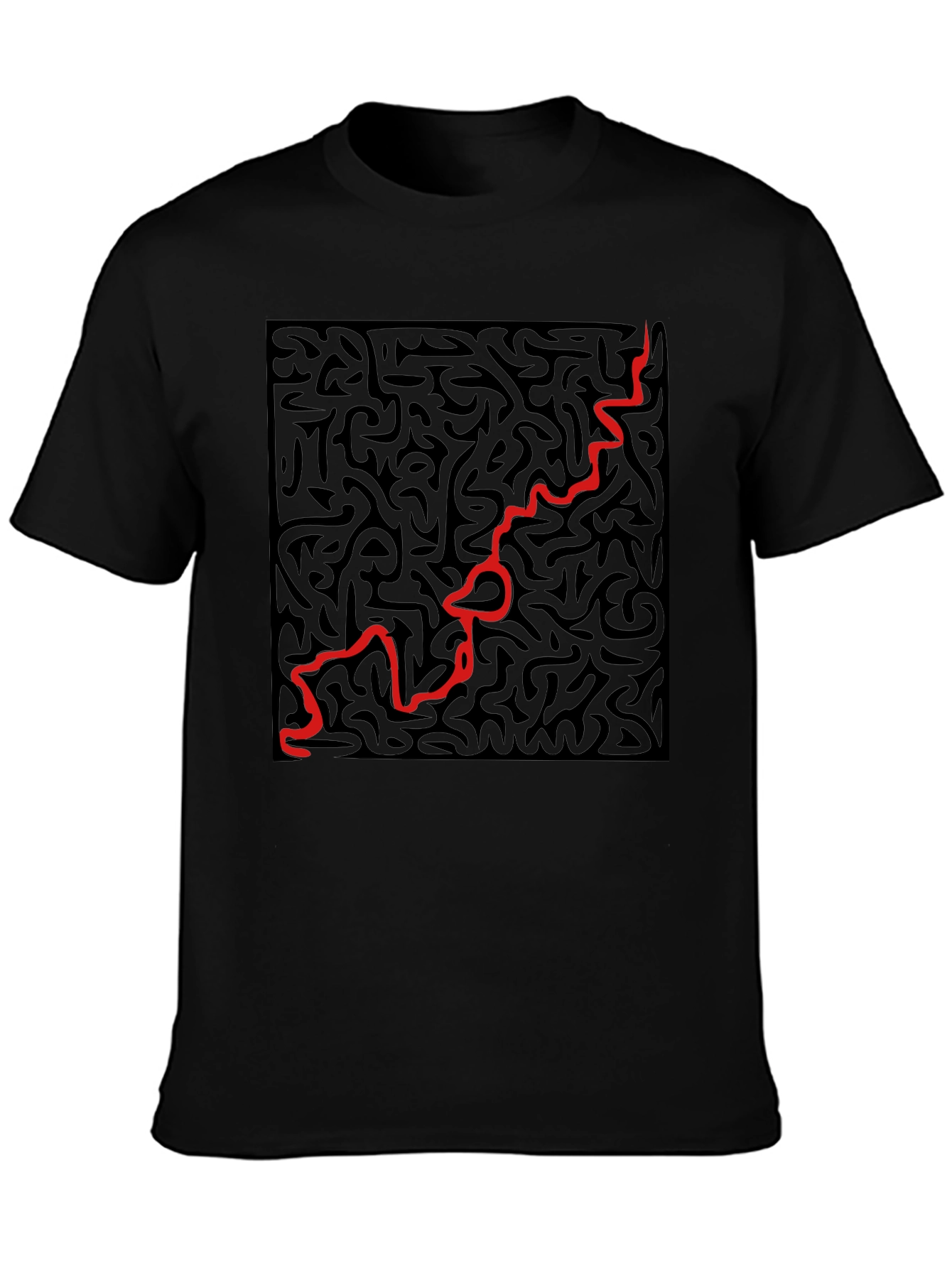 Abstract Art T-Shirt - Black Graphic Tee