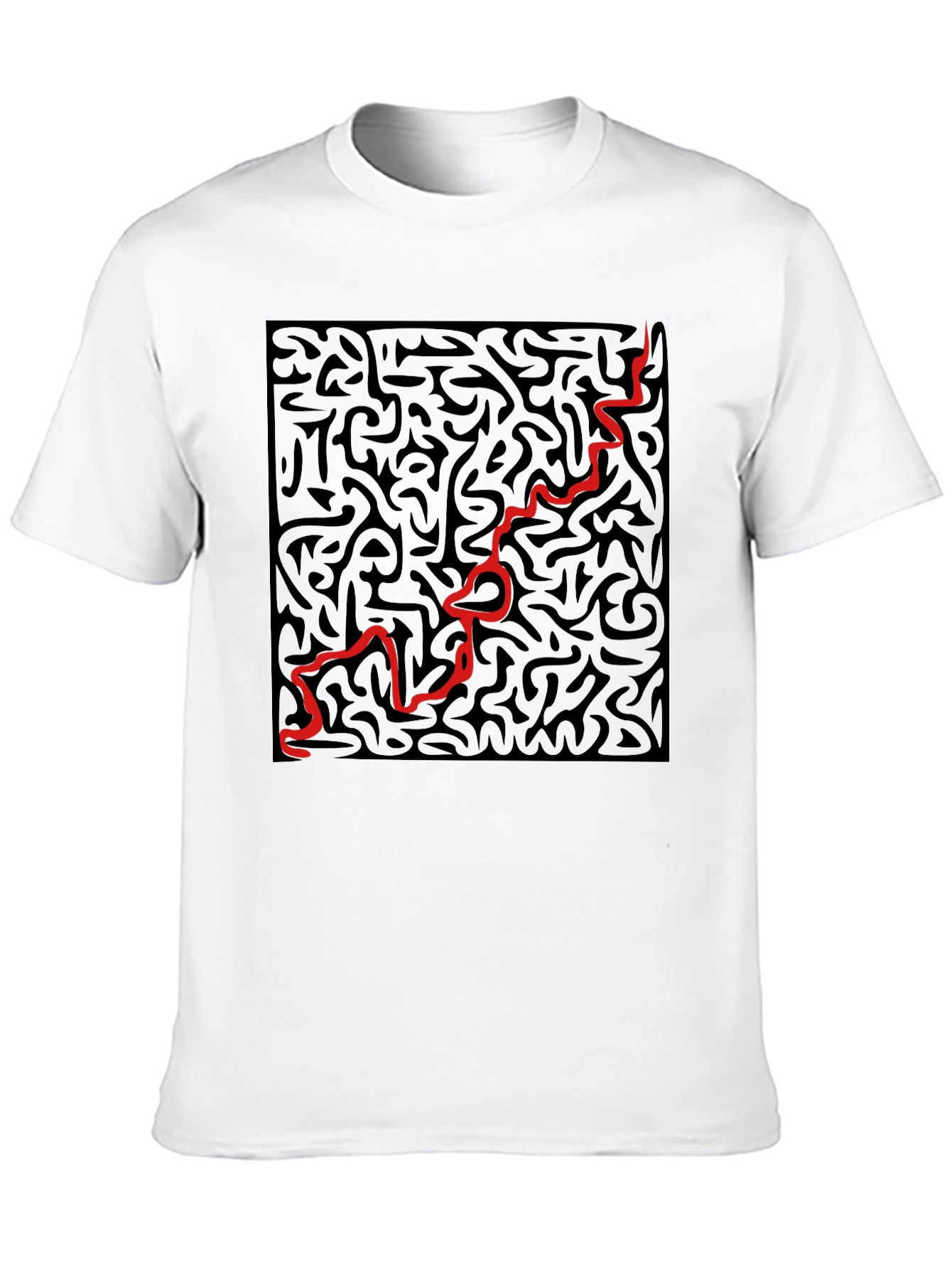 Abstract Art T-Shirt - Black Graphic Tee