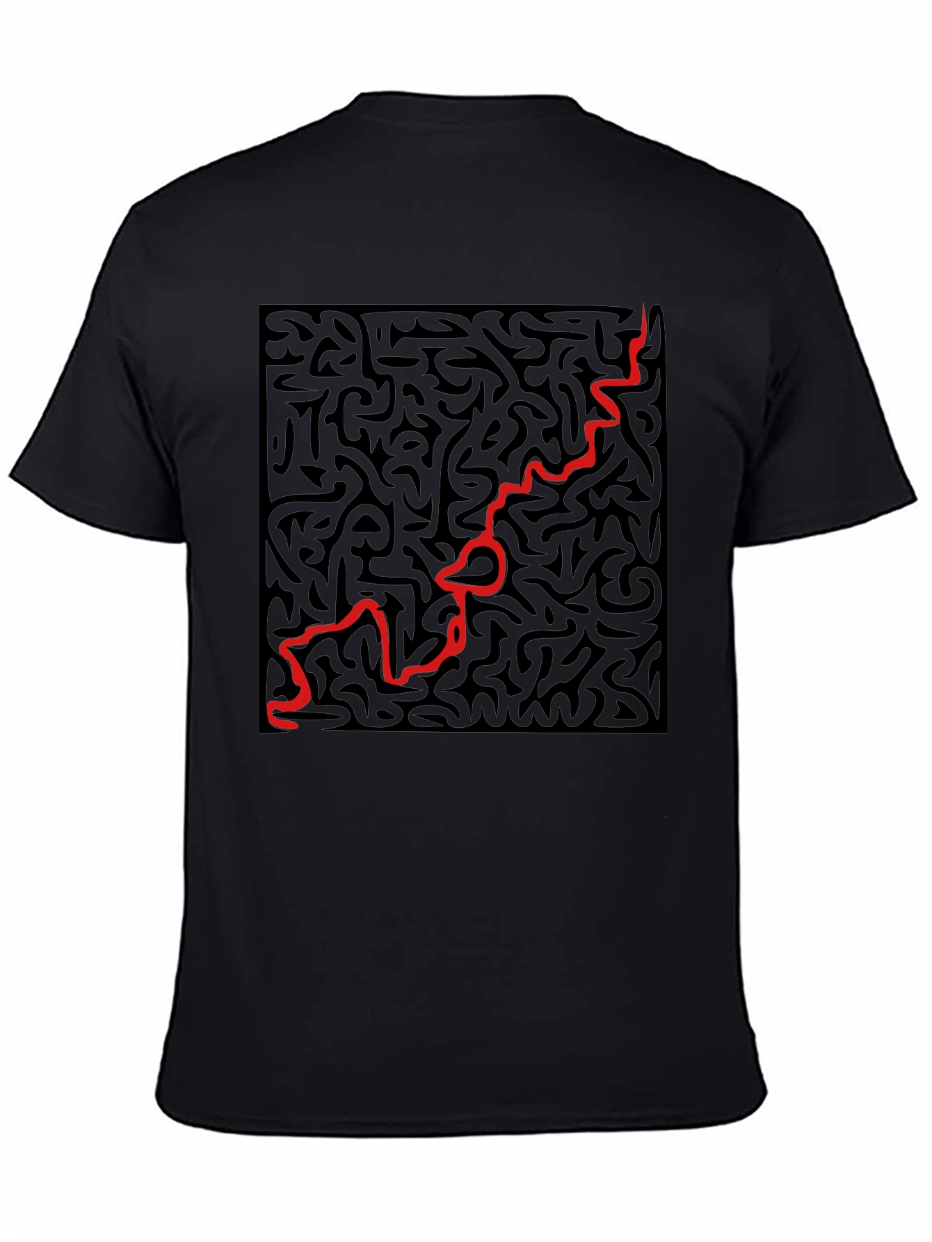 Abstract Art T-Shirt - Black Graphic Tee