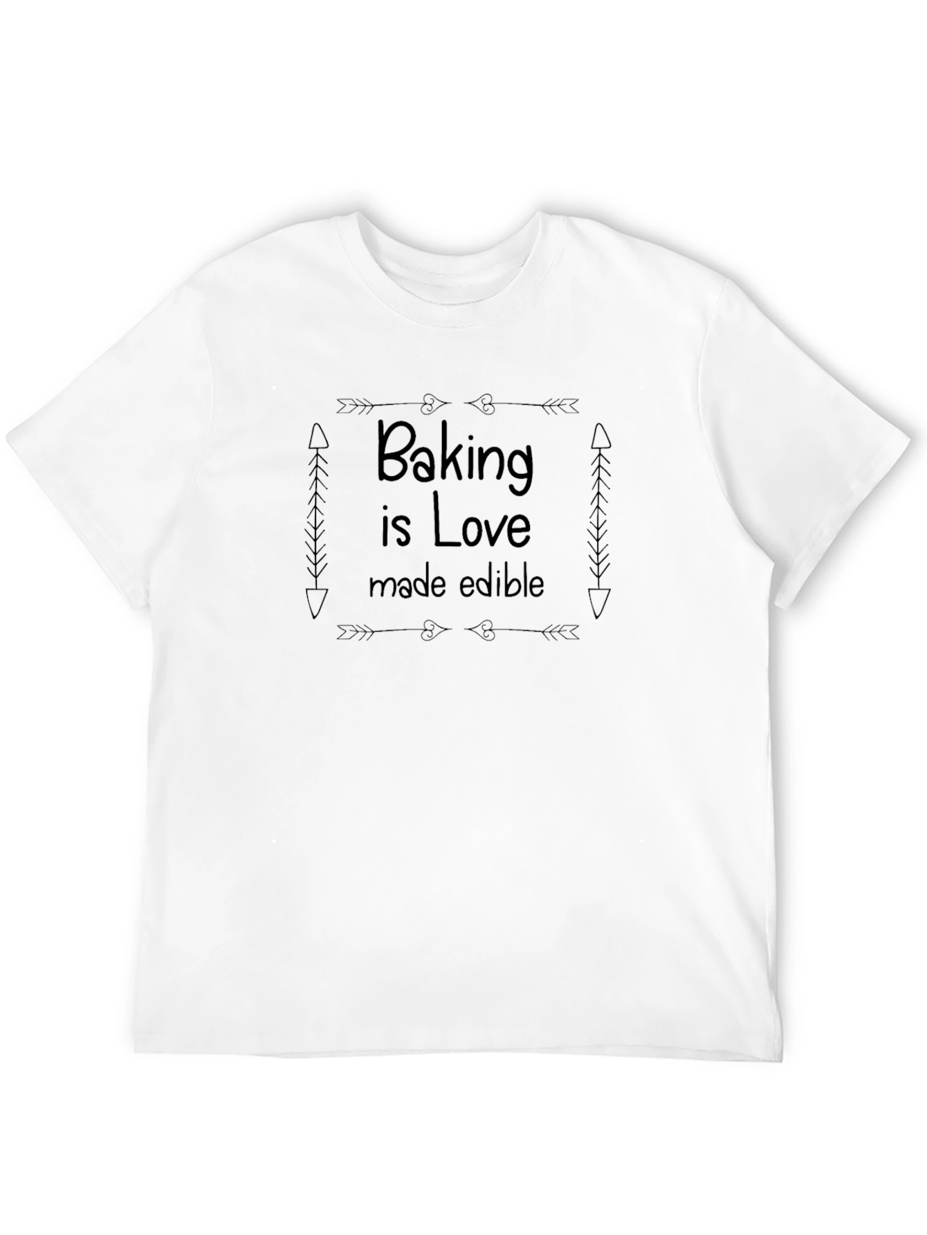 Baking is Love Mens Black T-Shirt