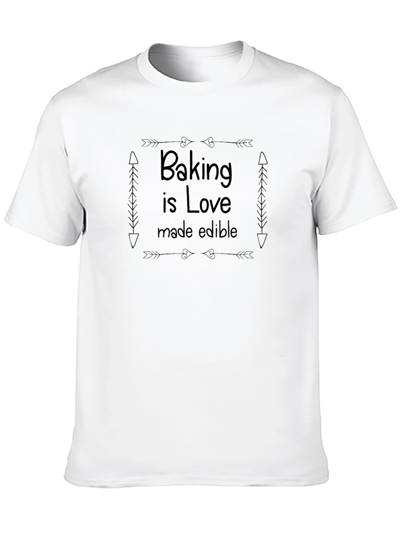 Baking is Love Mens Black T-Shirt