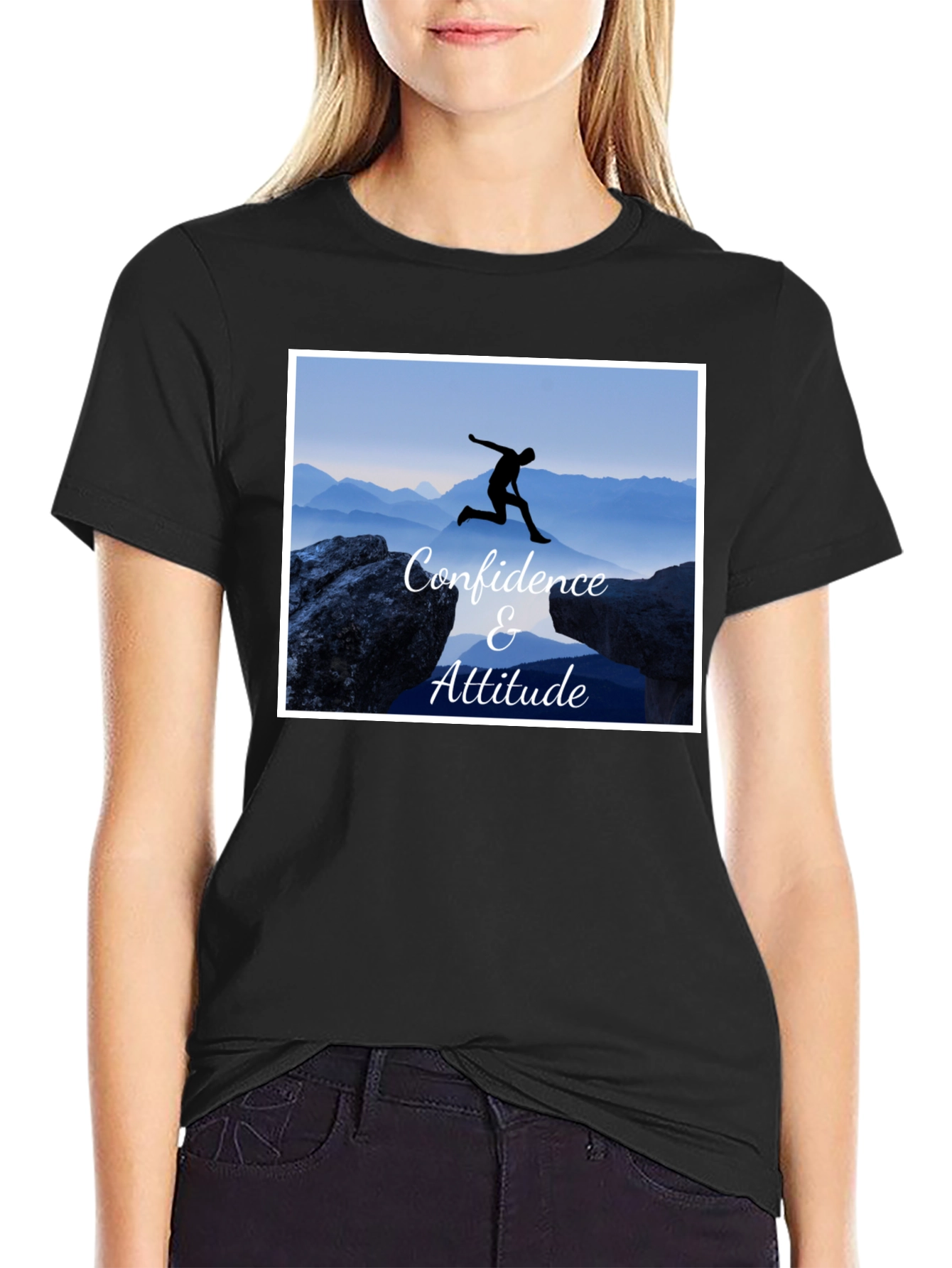Confidence & Attitude Black T-Shirt