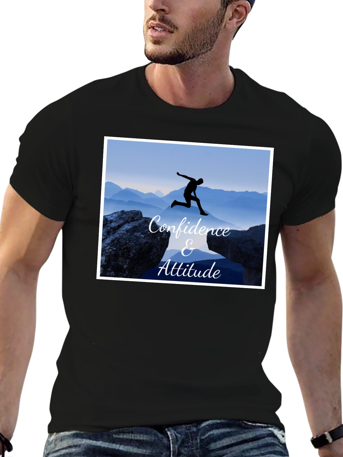 Confidence & Attitude Black T-Shirt