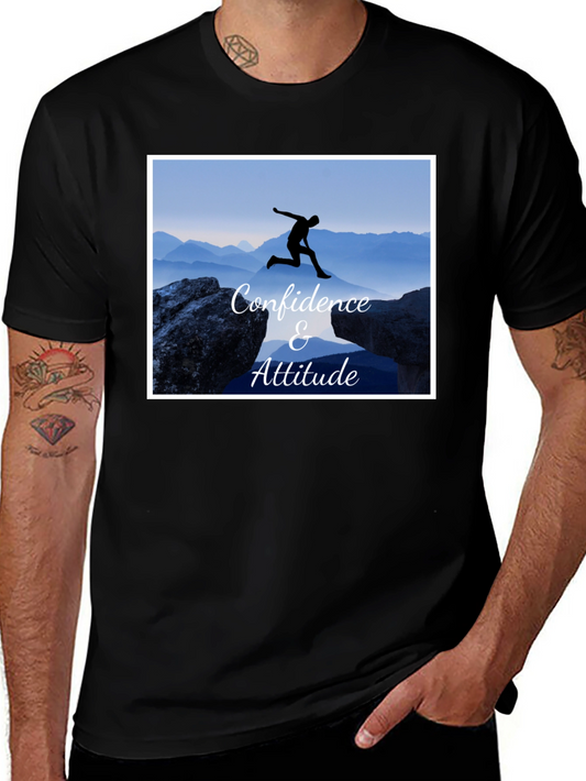 Confidence & Attitude Black T-Shirt