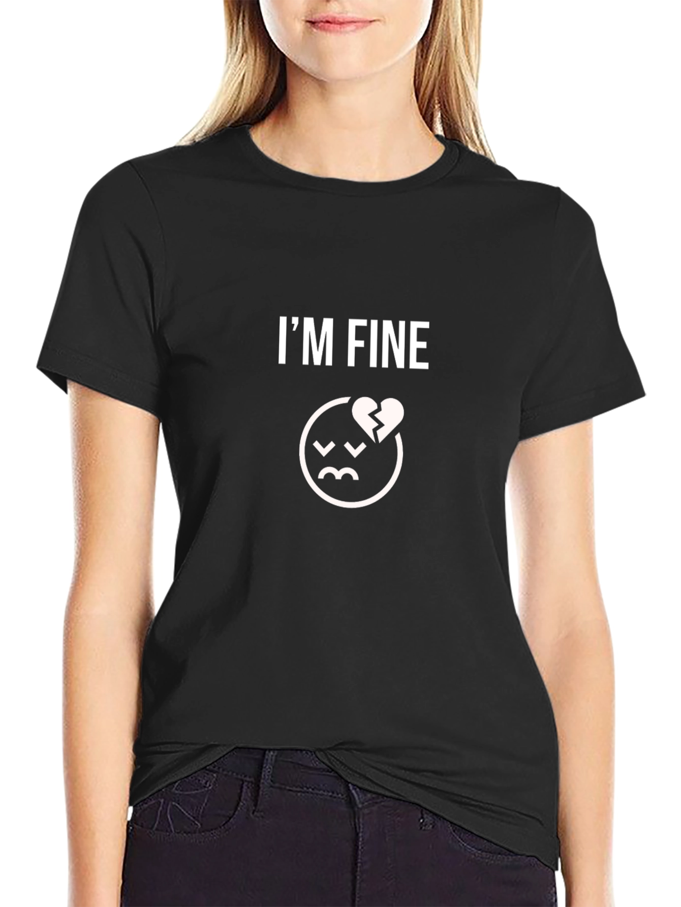 Im Fine Broken Heart Graphic T-Shirt