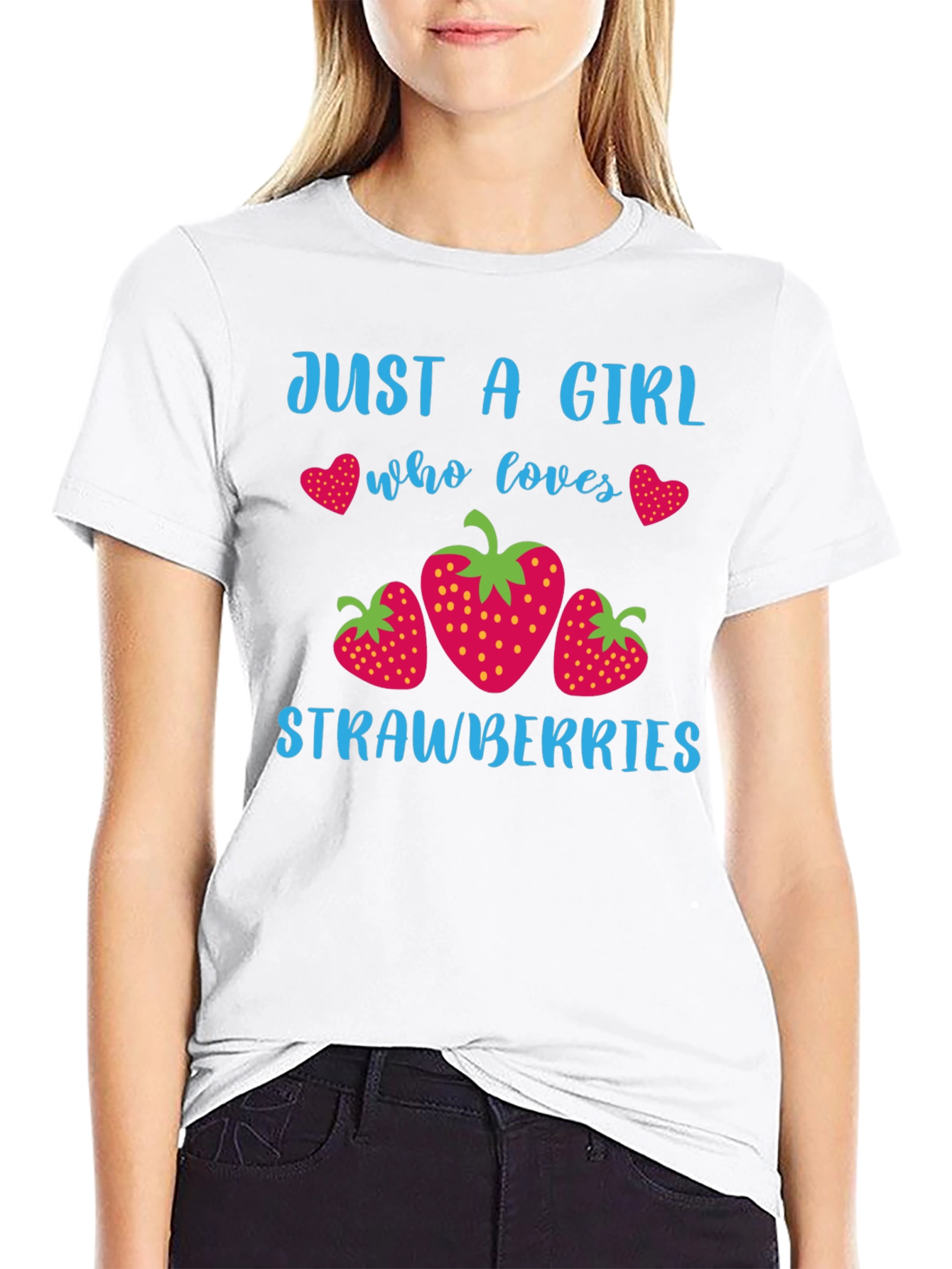 Just A Girl Who Loves Strawberries T-Shirt